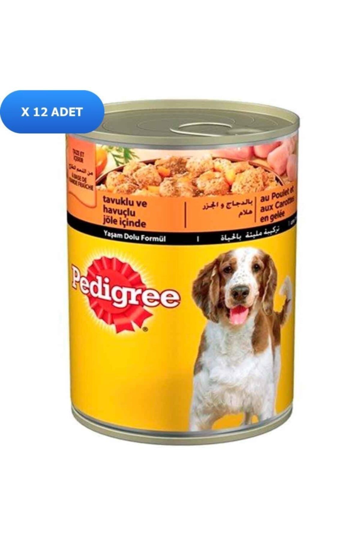 Pedigree Jöle Içinde Tavuklu Yetişkin Köpek Konservesi 400 gr (12 Adet)