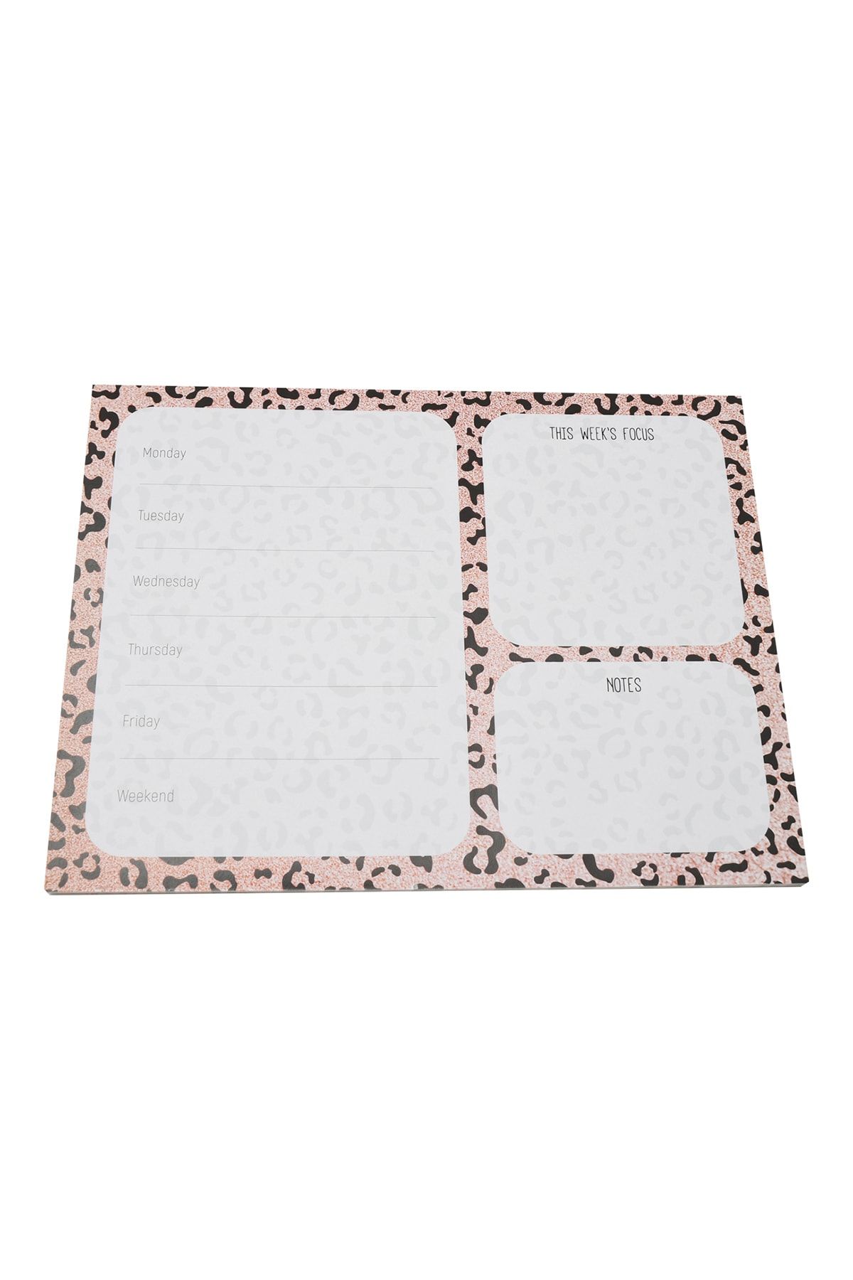 HoldArts Desk Planner - Leopar Desen Haftalık Planlayıcı 31,8 X 23,7