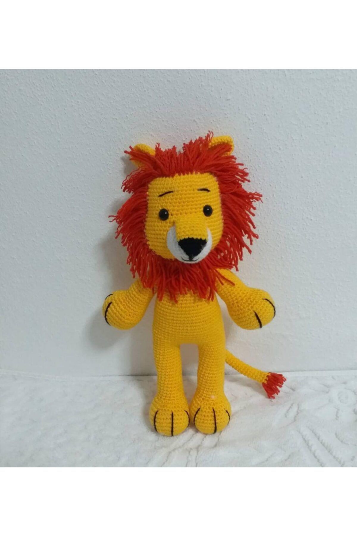 VRDR COMPANY Amigurumi Organik Örgü Oyuncak Aslan