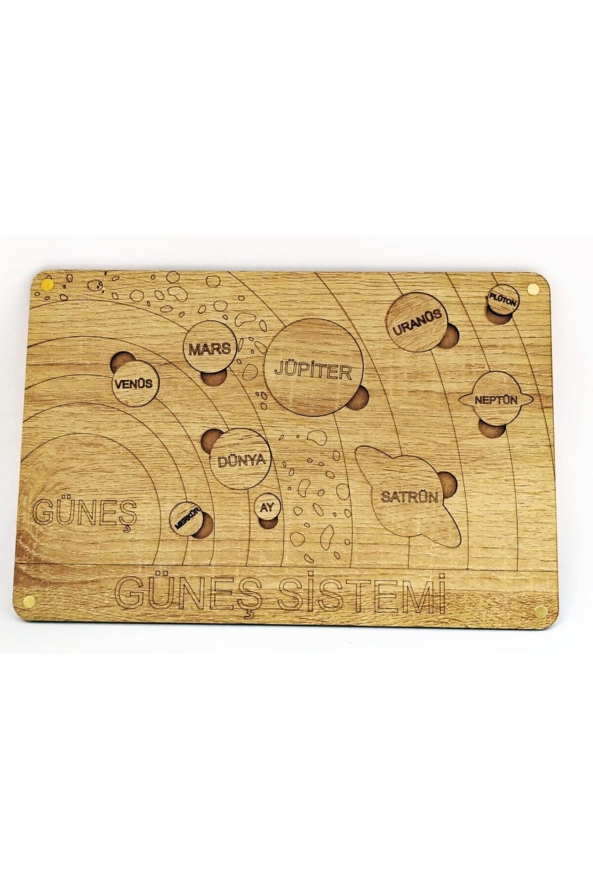 Türk Toys Ahşap Eğitici Gezegen Sistemi Puzzle Çocuk Oyuncağı