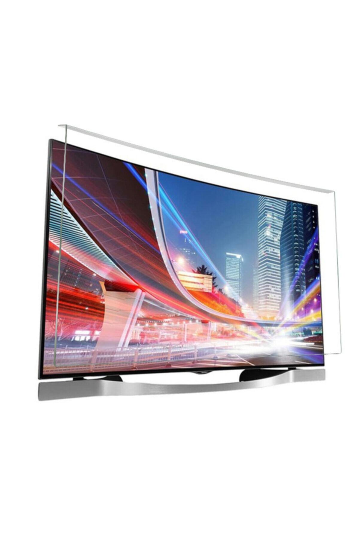 BESTOCLASS Beyaz Elmas Panel Vestel 78ca9500 Uyumlu Curved Tv Ekran Koruyucu