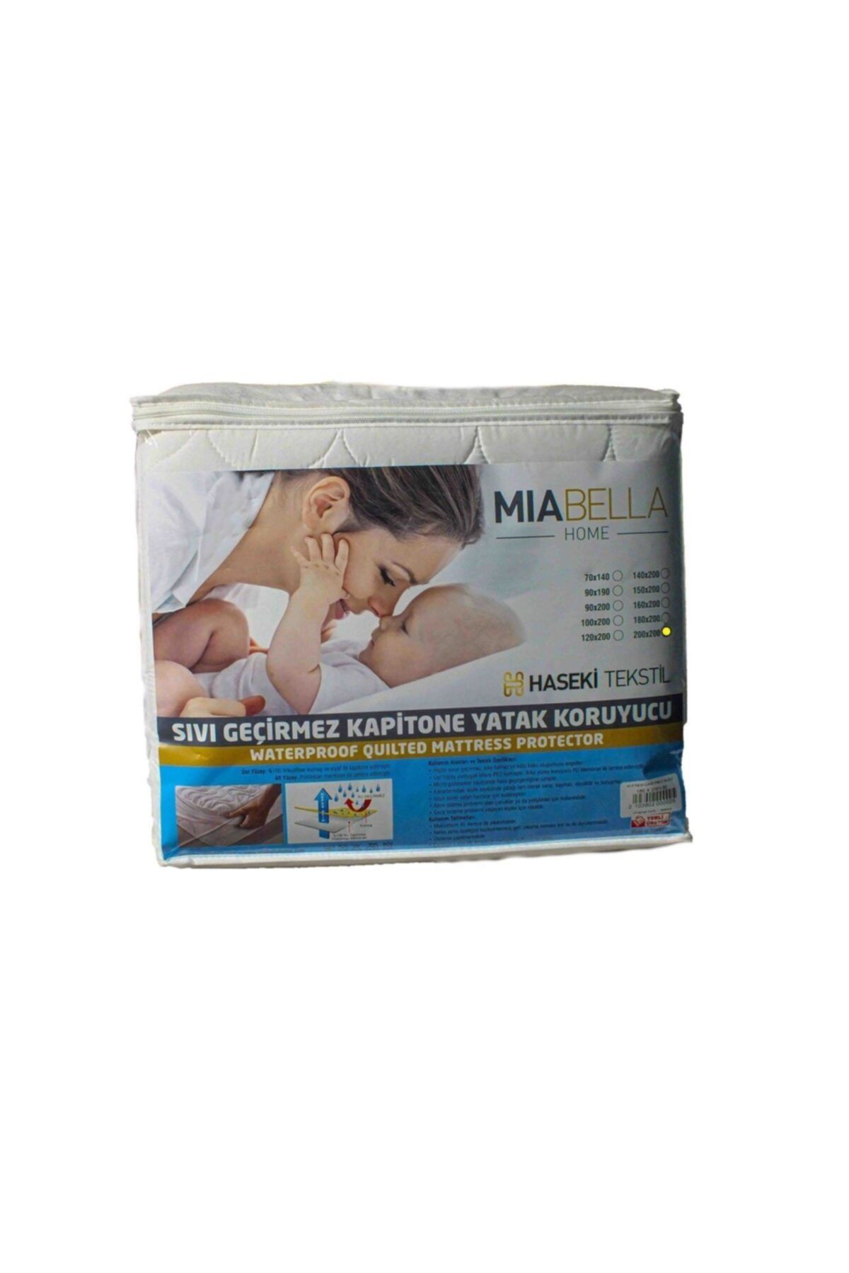 Miabella Home Yatak Koruyucu Sıvı Geçirmez Kapitone 200x200 cm