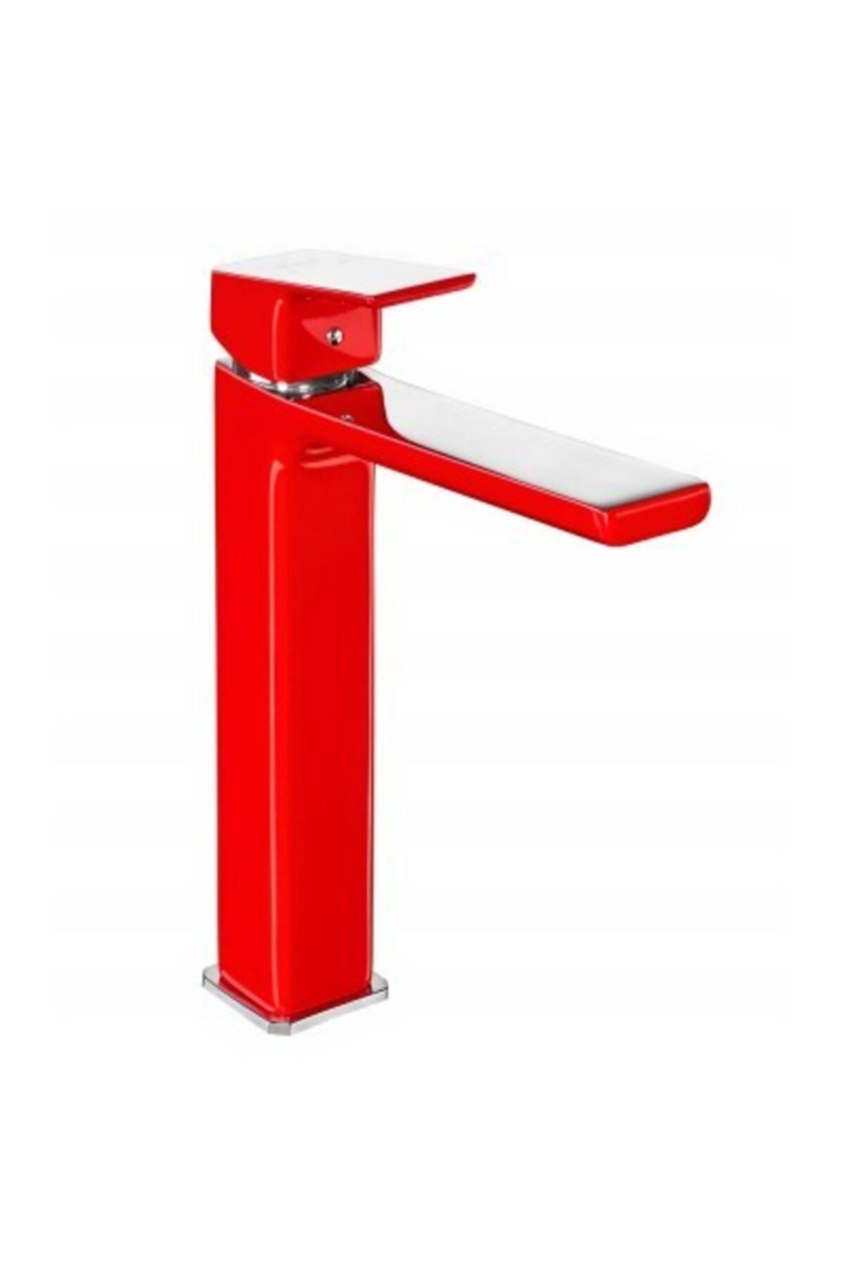 Eca Tıera Yüksek Tip Lavabo Bataryası Krom-kırmızı 103388002