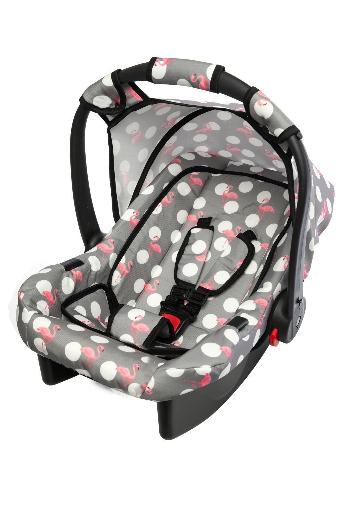 Jimmybaby Desenli Su Geçirmez Puset Gri Anakucağı Oto Koltuğu