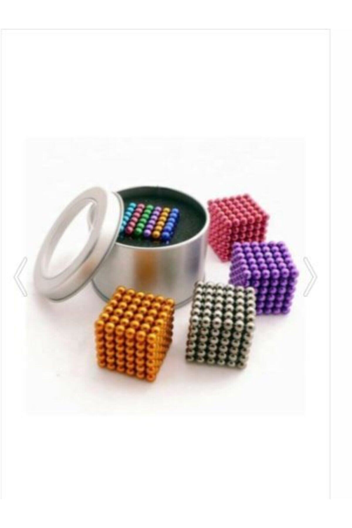 MOBGİFT 6 Renkli 5mm 216 Adet Neocube Neodyum Mıknatıs Küp Sihirli Manyetik Toplar A1a144