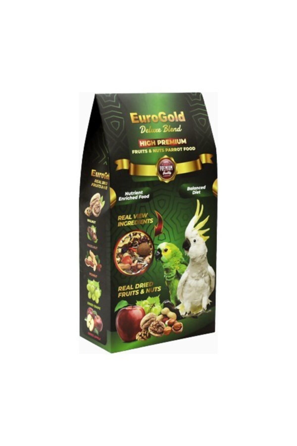 EuroGold Deluxe Meyveli & Kuruyemişli Papağan Yemi 650 gr