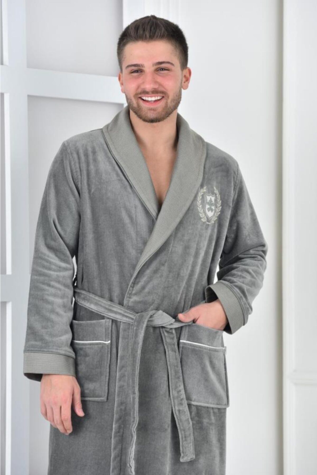 Ecocotton Masal Yesıl Erkek Bornoz M