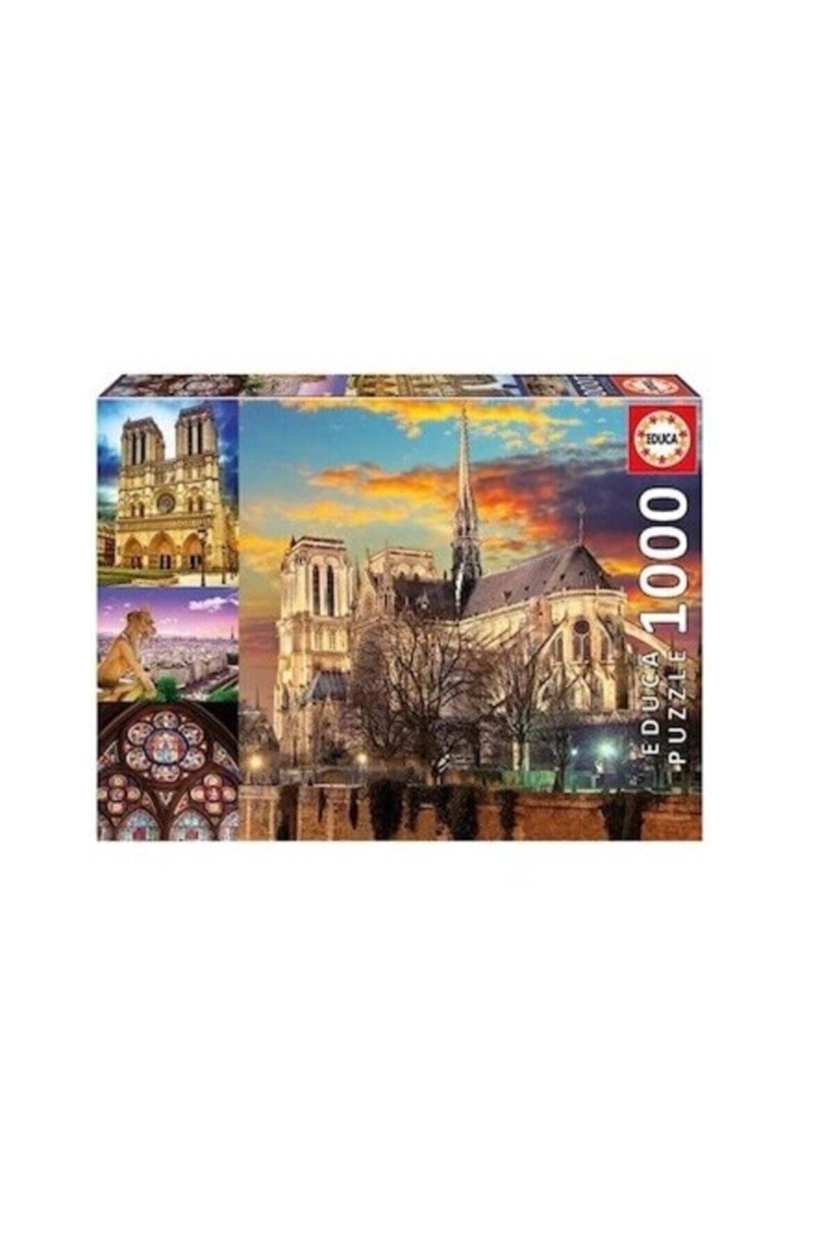 EDUCA Puzzle 1000 Parça Notre Dame Collage