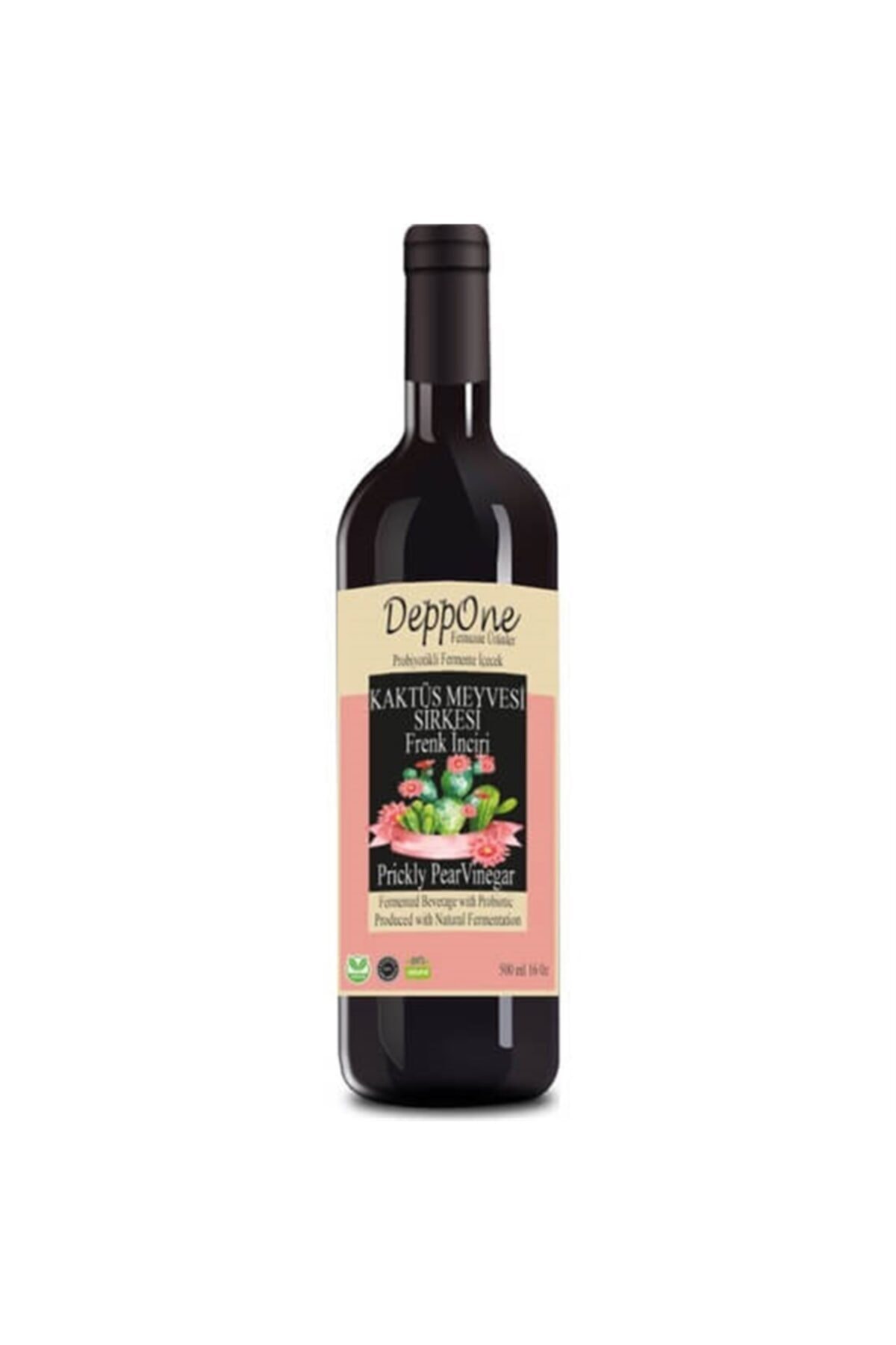 deppone Fermente Frenk Inciri(kaktüs Meyvesi) Sirkesi 500 Ml