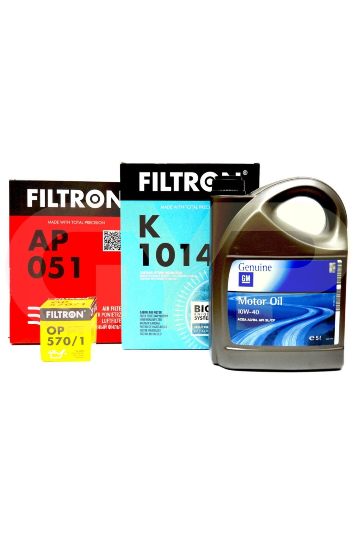 Filtron Opel Astra H 1.6 Twinport Bakım Seti Gm 10w40 Yağ