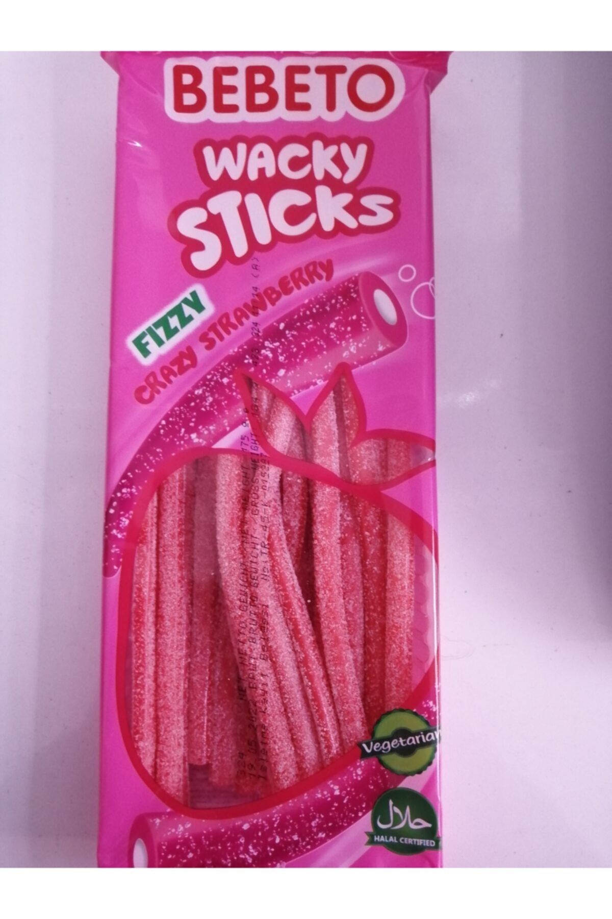 BEBETO Jelibon Crazy Strawbery (Yumuşak Şeker) 175gr Vejeteryan