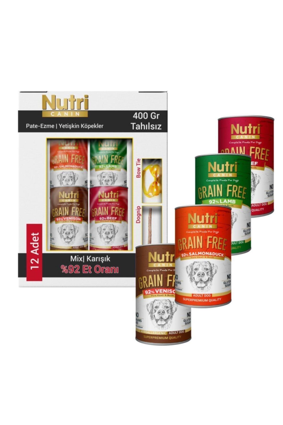 Nutri Canin Tahılsız Karışık Köpek Konservesi 12x400 gr
