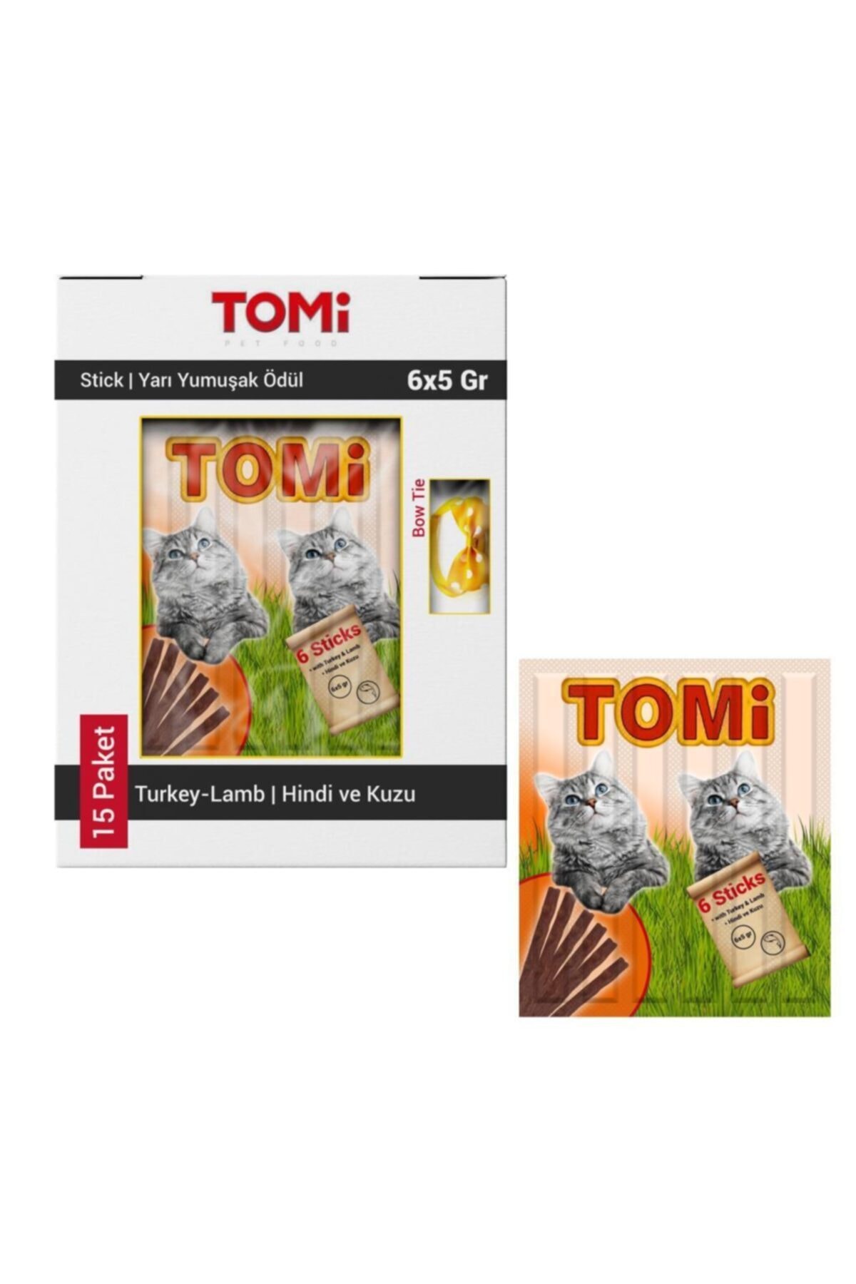 Tomi Kuzu Ve Hindi Etli Yumuşak Kedi Ödülü 15x30 gr