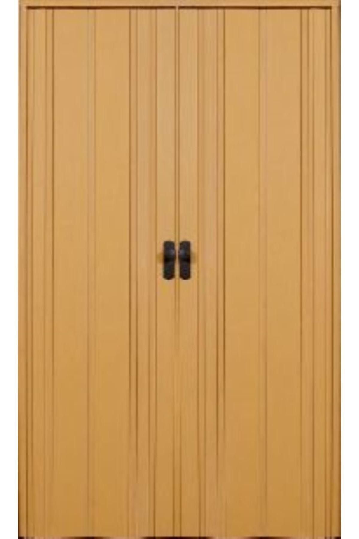 ERİKMANN Akordiyon Pvc Kapı - 102 X 265 Altınmeşe Camsız Çift Açılım