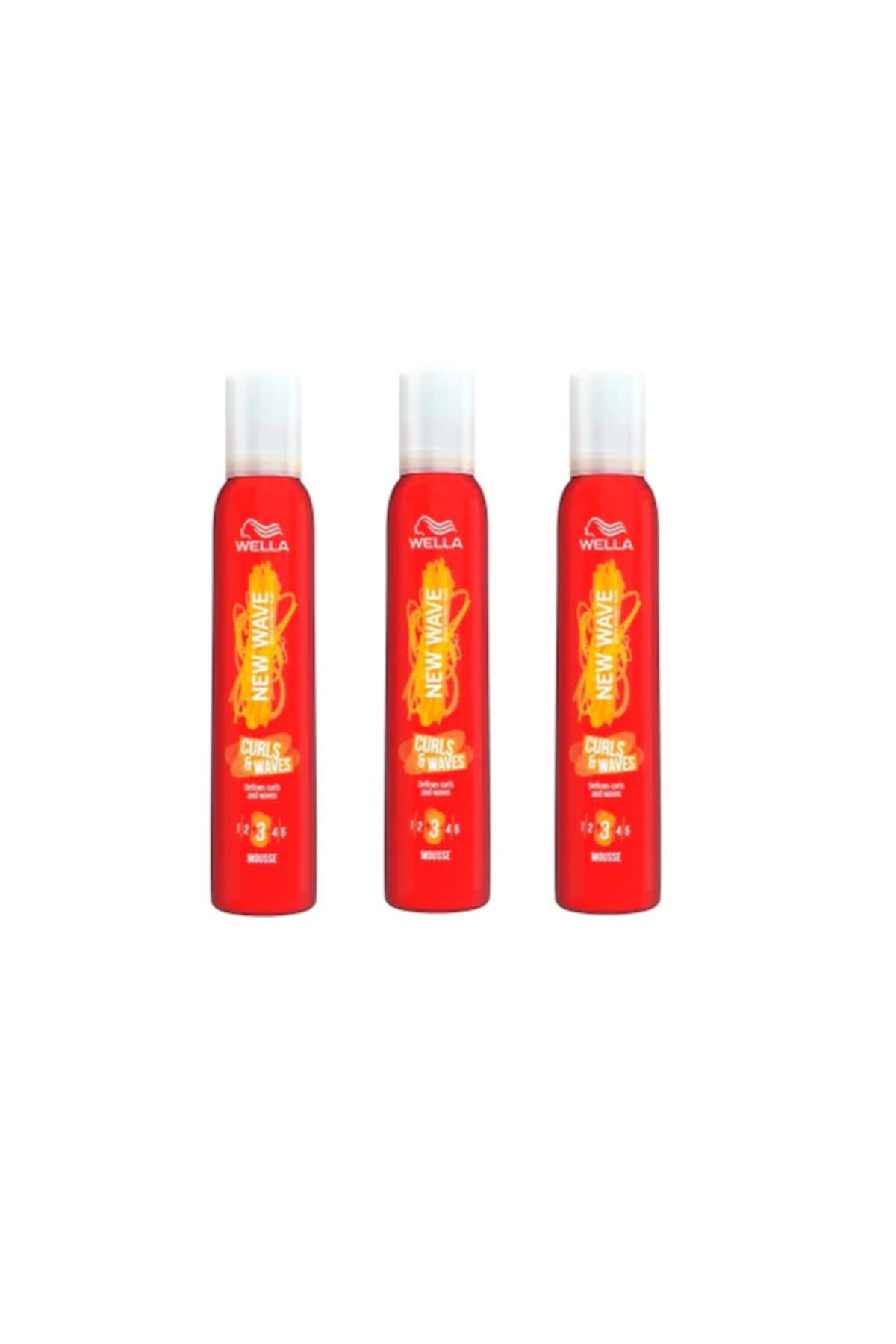 New Wave Bukle Şekillendirici Saç Köpüğü 200ml 3 Adet Yeni Ürün