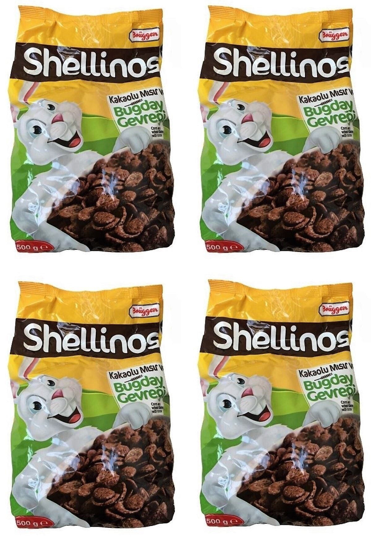 Brüggen Shellinos Kakaolu Mısır Ve Buğday Gevreği (cereal With Cacao) 4 Paket