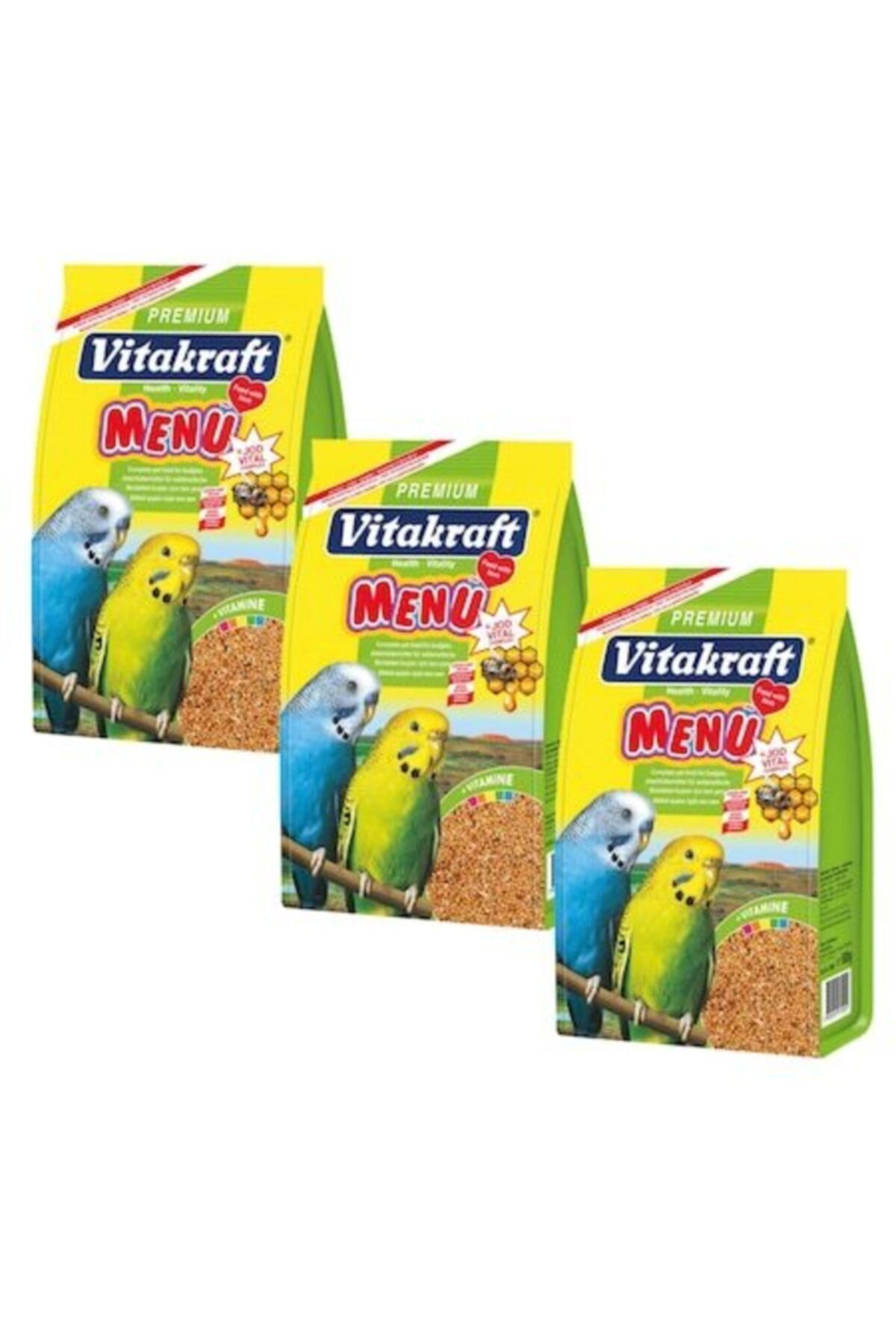 Vitakraft Menu Premium Ballı Muhabbet Kuşu Yemi 500 gr X 3 Adet