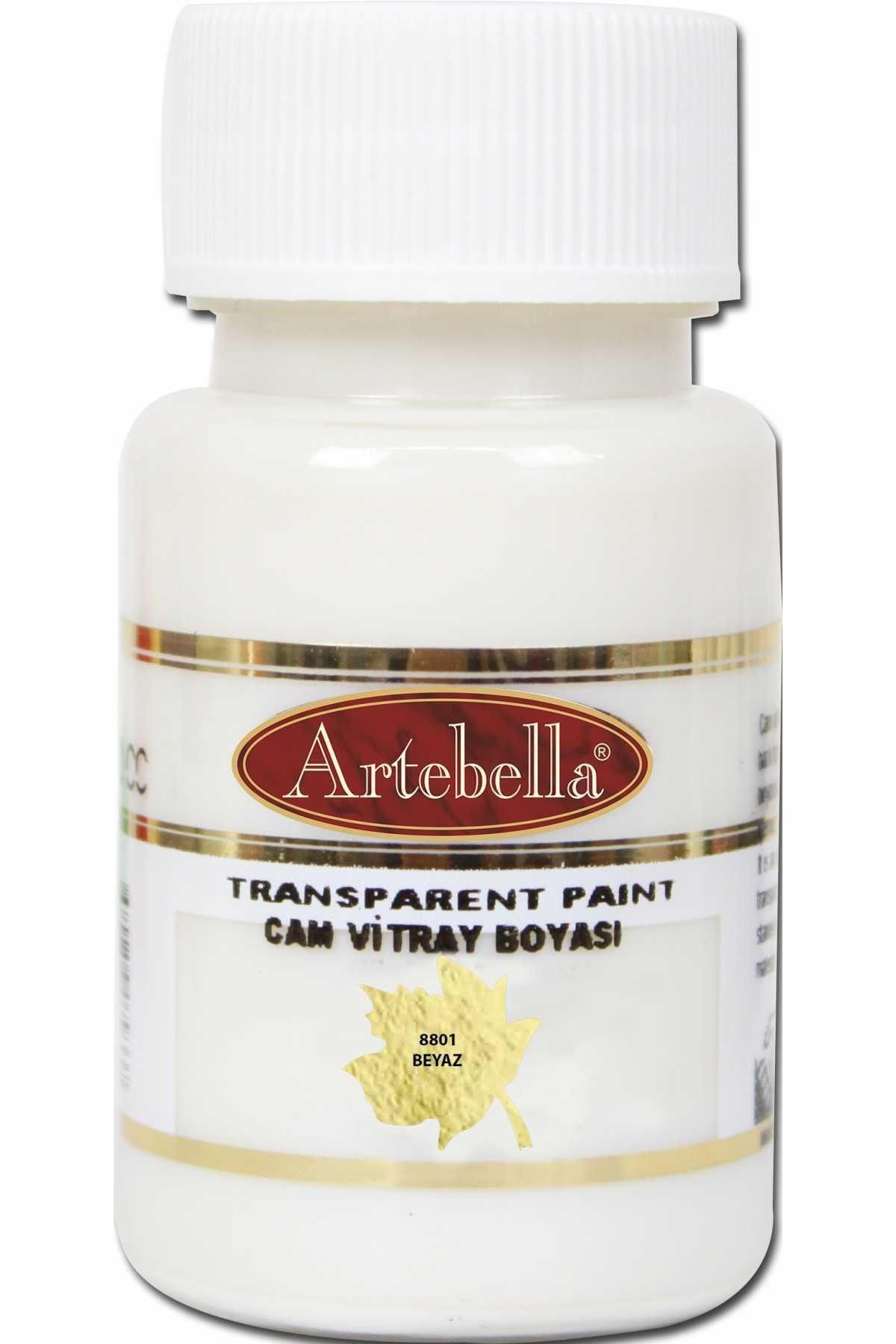 Artebella Transparan Cam Vitray Boyası 880150 Beyaz 50 Ml