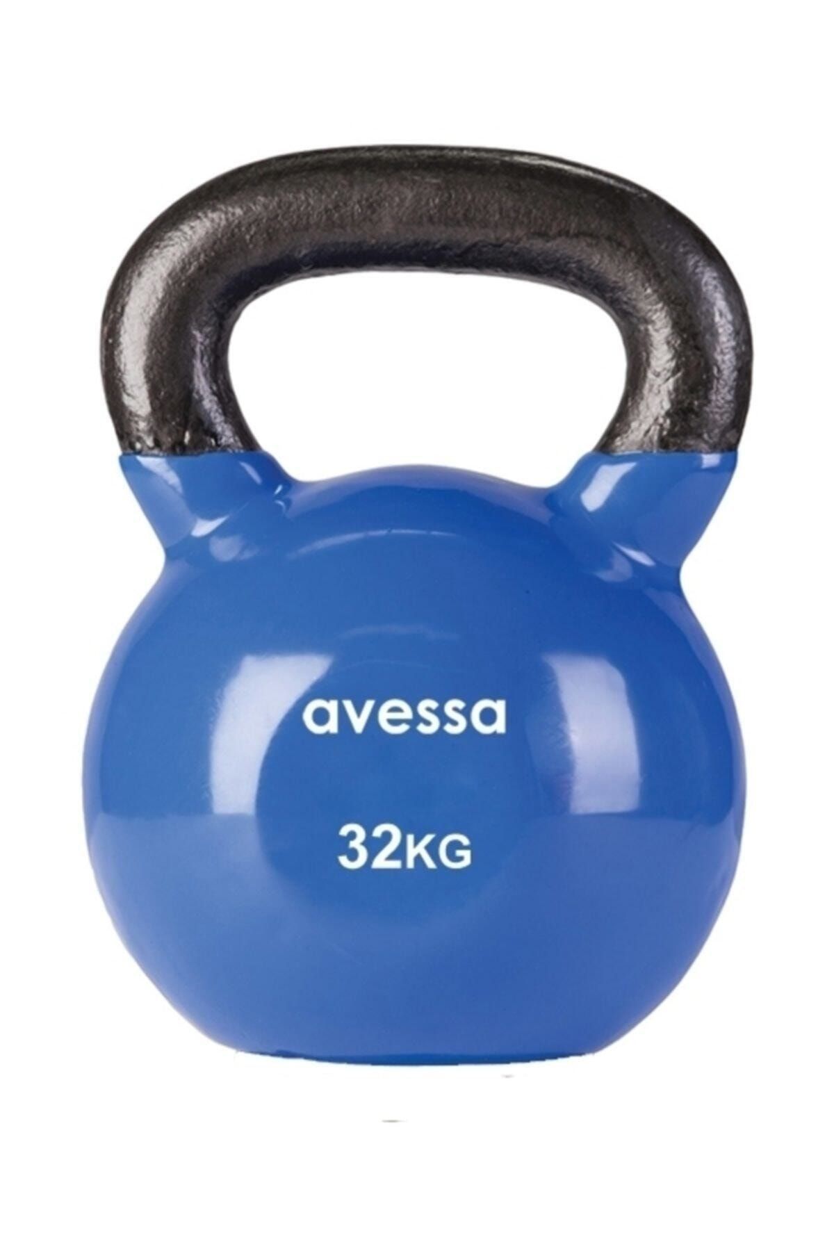 AVESSA 32 kg Kettlebell Çaydanlık Dambıl Vinyl Kettlebell