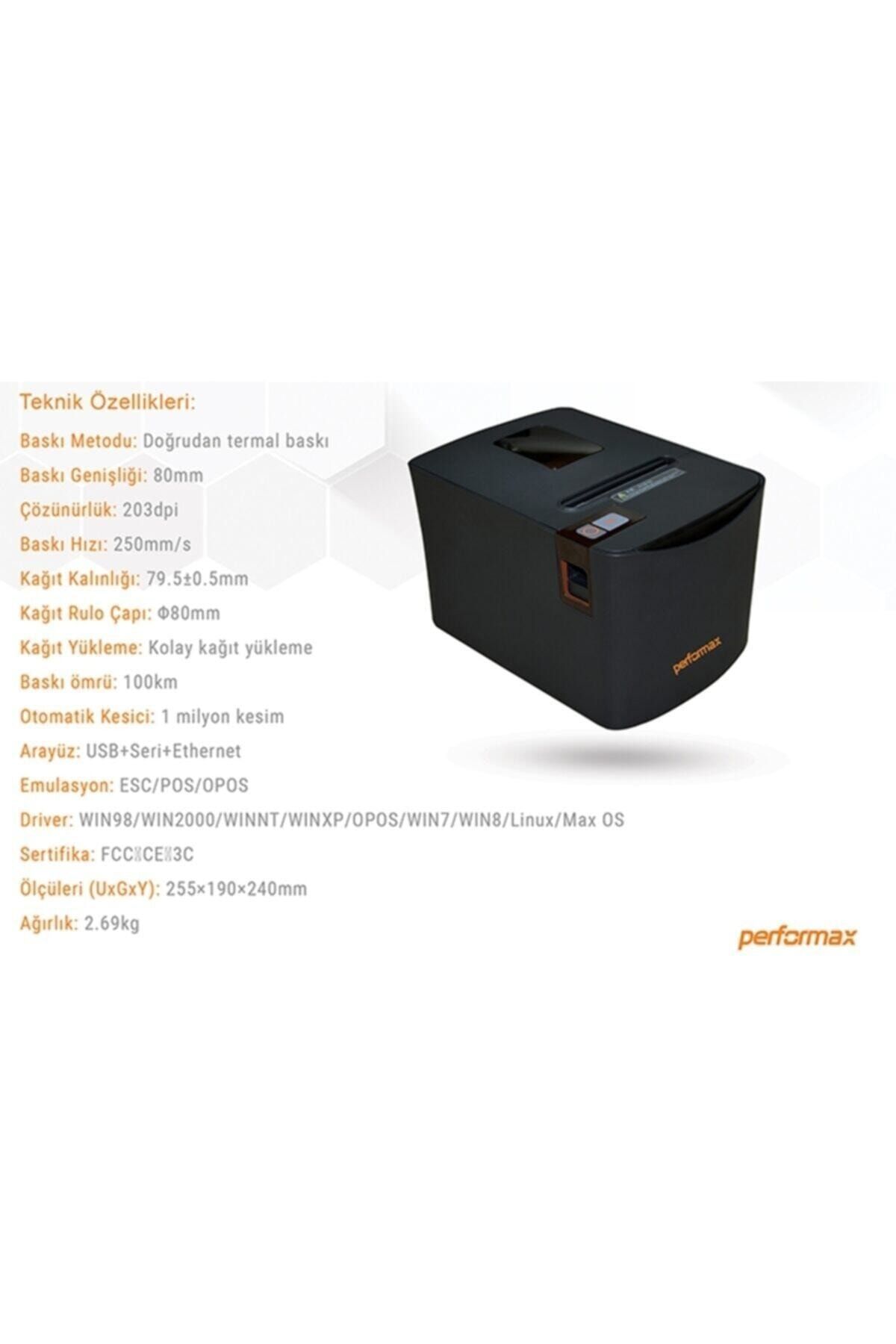 Performax Rp600 Termal 80mm Fiş Yazıcı (Seri+usb+eth.)