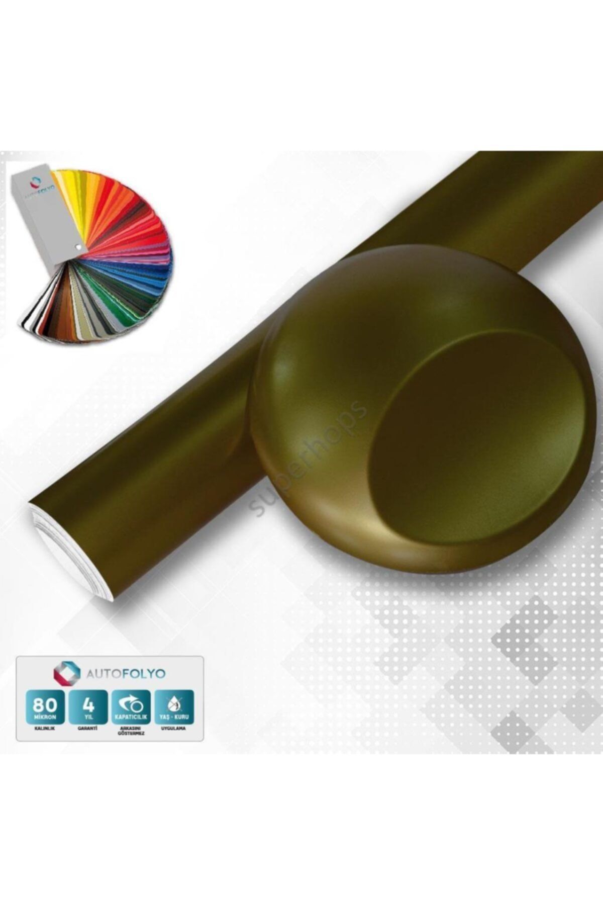 AUTOFOLYO Mat Altın Folyo 40 Cm-1 Metre