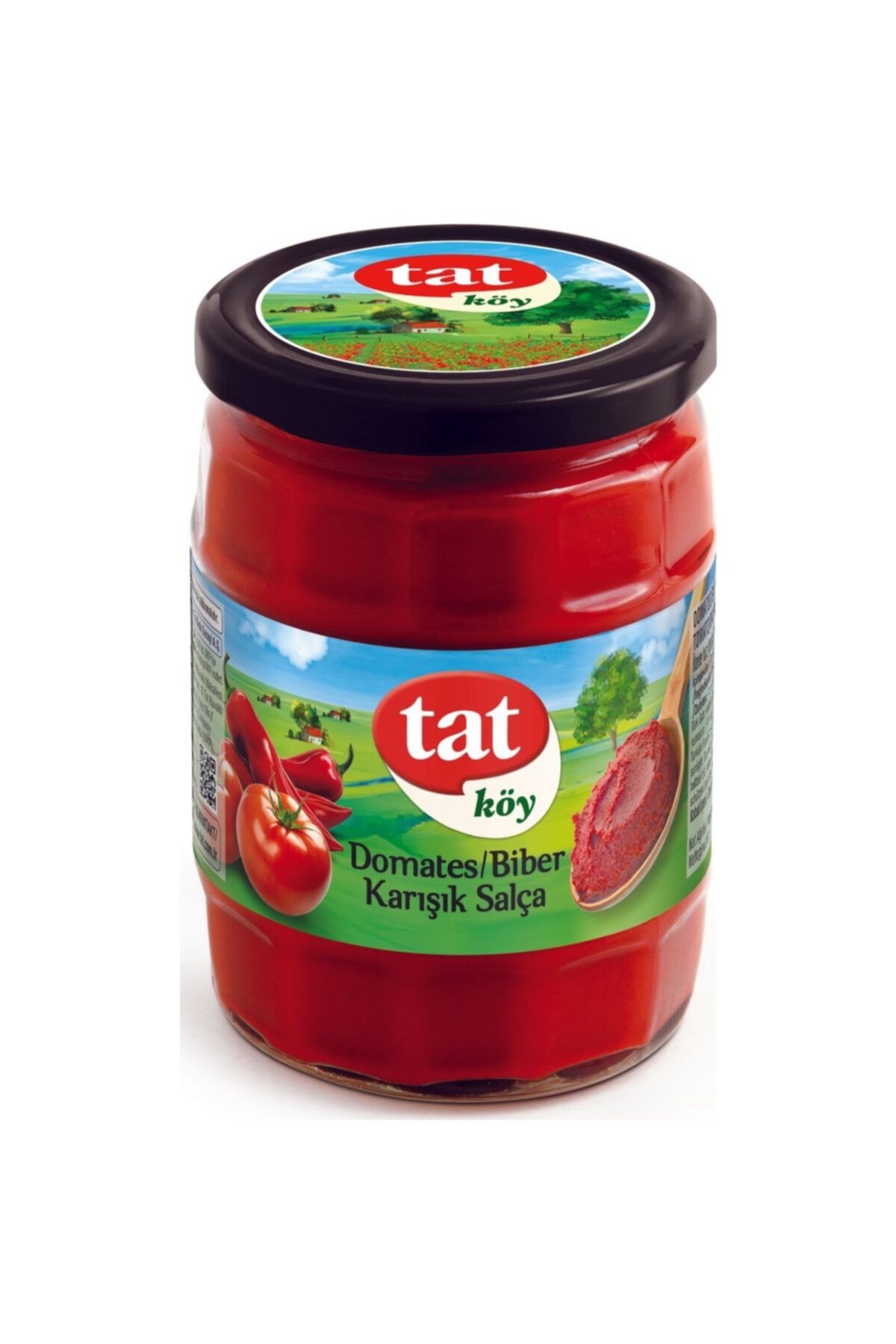 Tat Domates Biber Karışık Salça 550 gr. (cam Kavanoz)
