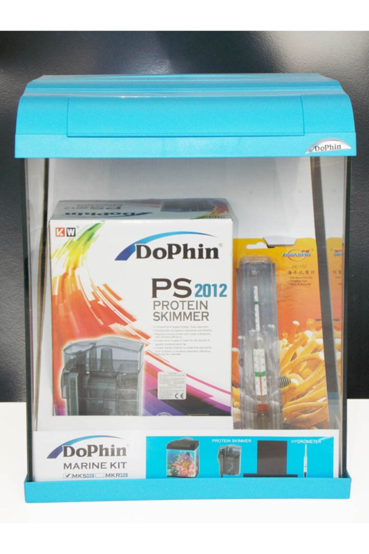 Dophin Deniz Akvaryum Kit düz mavi