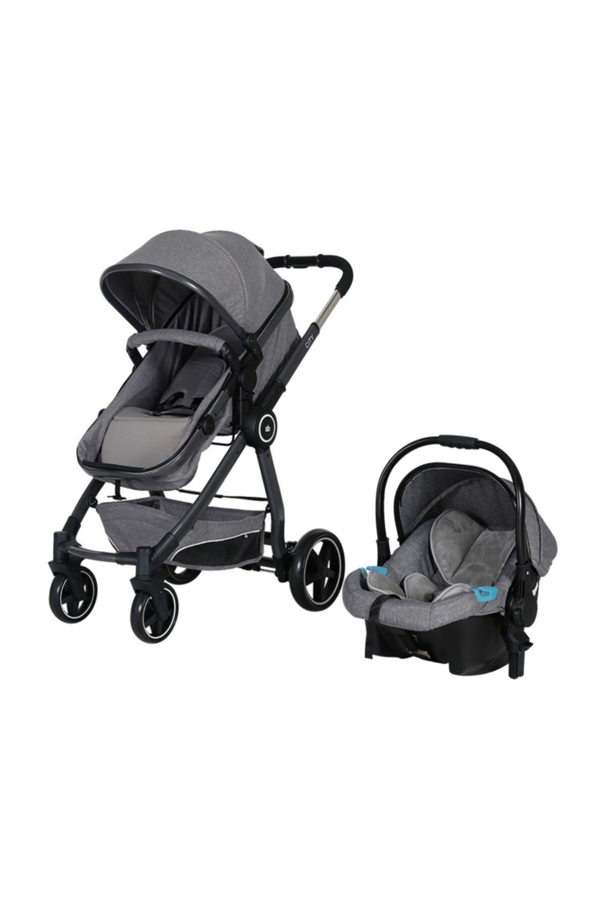 Sunny Baby City Travel Sistem Bebek Arabası Gri