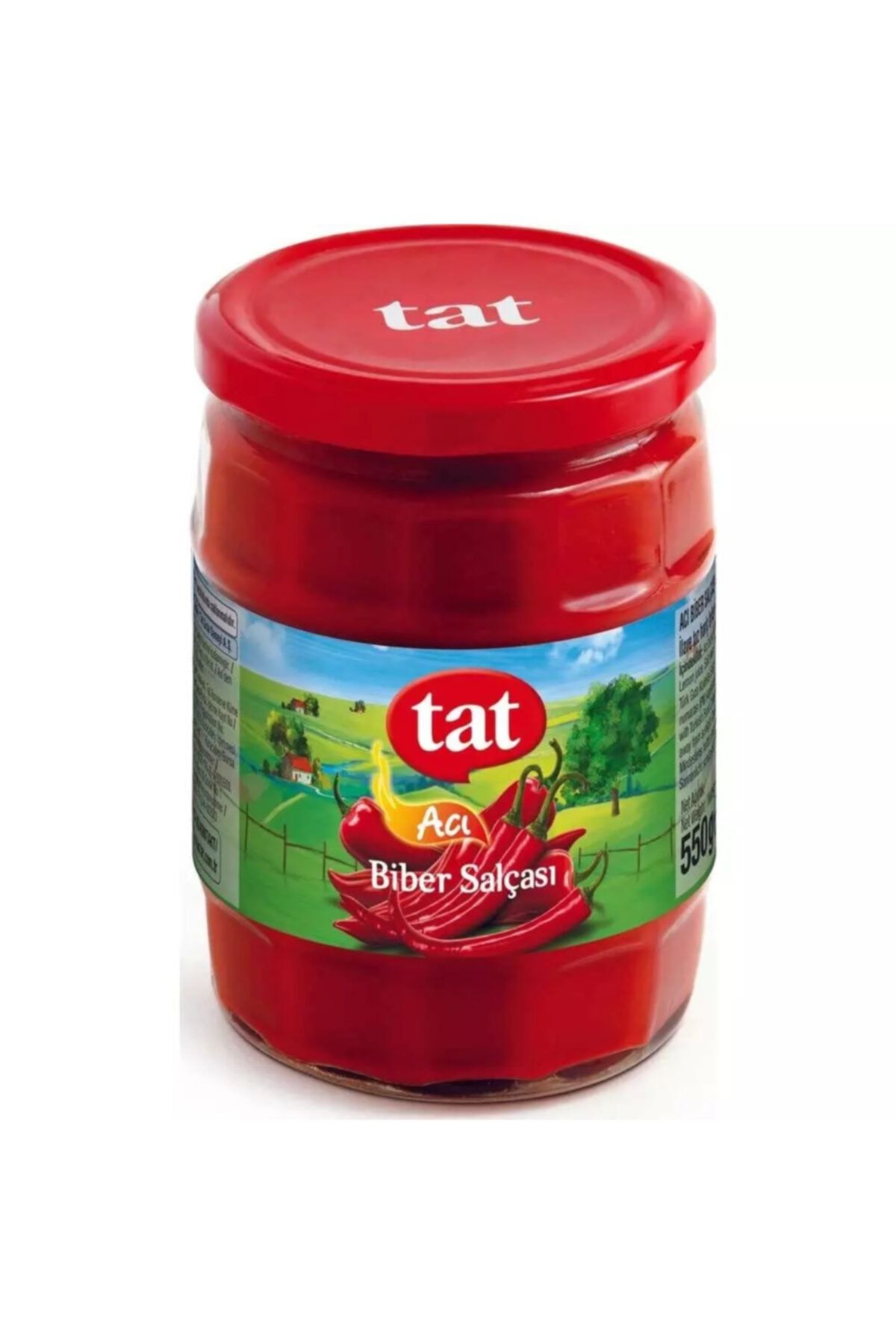 Tat Cam Kavanoz Acı Biber Salçası 550 gr
