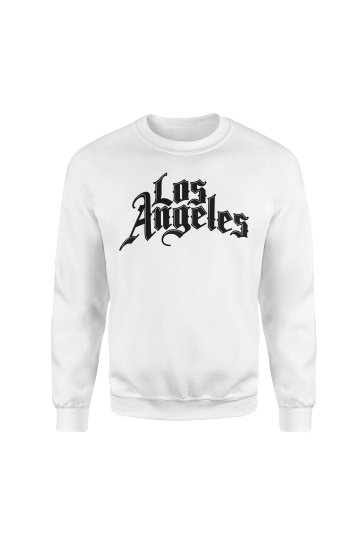 NSJ SPORTIVE Los Angeles Clippers Beyaz Sweatshirt
