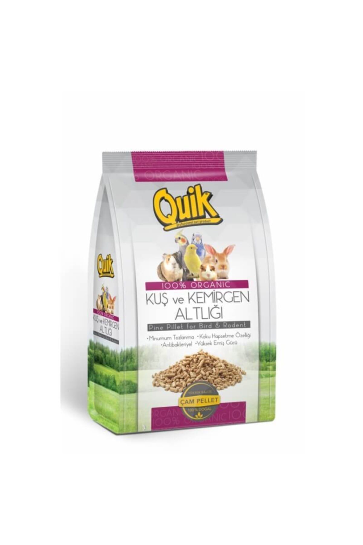 Quik Kemirgen Ve Kuş Taban Talaşı Çam Pellet 1kgx 5 Adet
