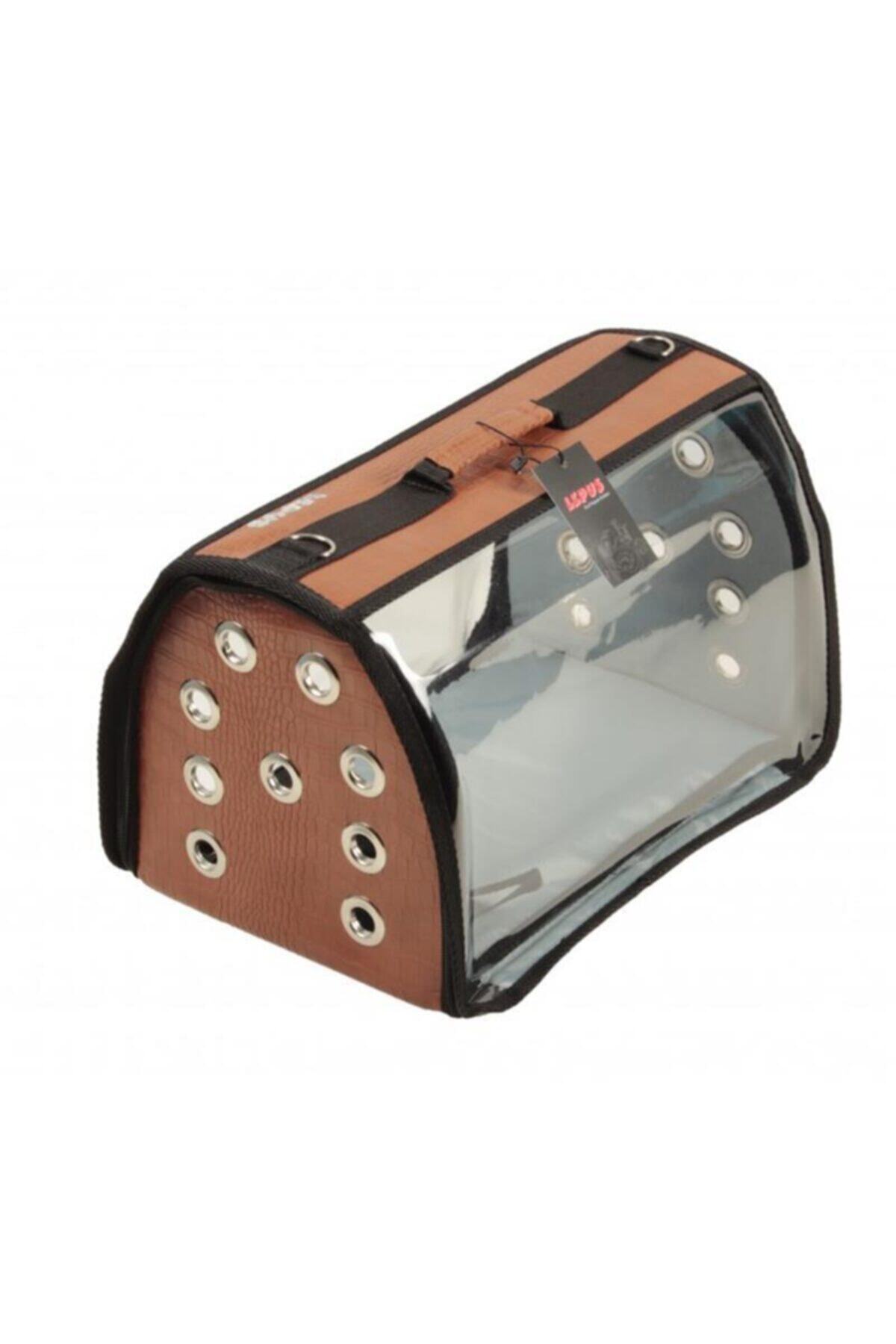 Lepus Şeffaf Fly Bag Kedi Ve Köpek Için Seyahat Çantası Taba Deri