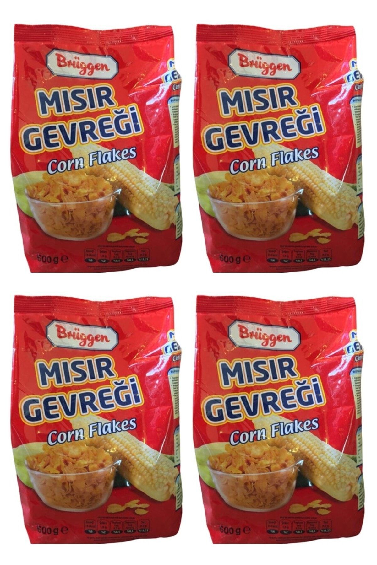 Brüggen Mısır Gevreği Cereal 4 Paket 2 kg