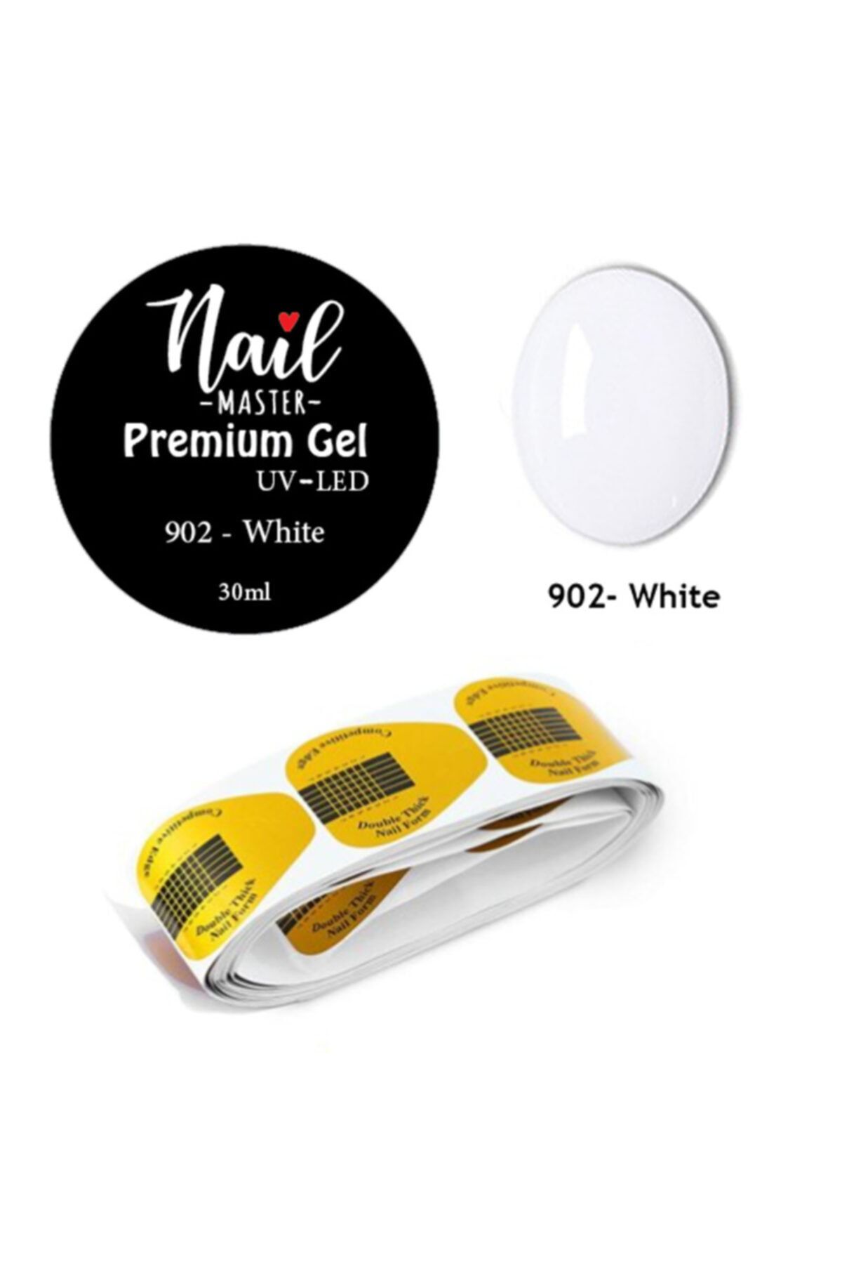 Nail Master Protez Tırnak Jel (builder Gel) 30ml 902 + 50li Şablon