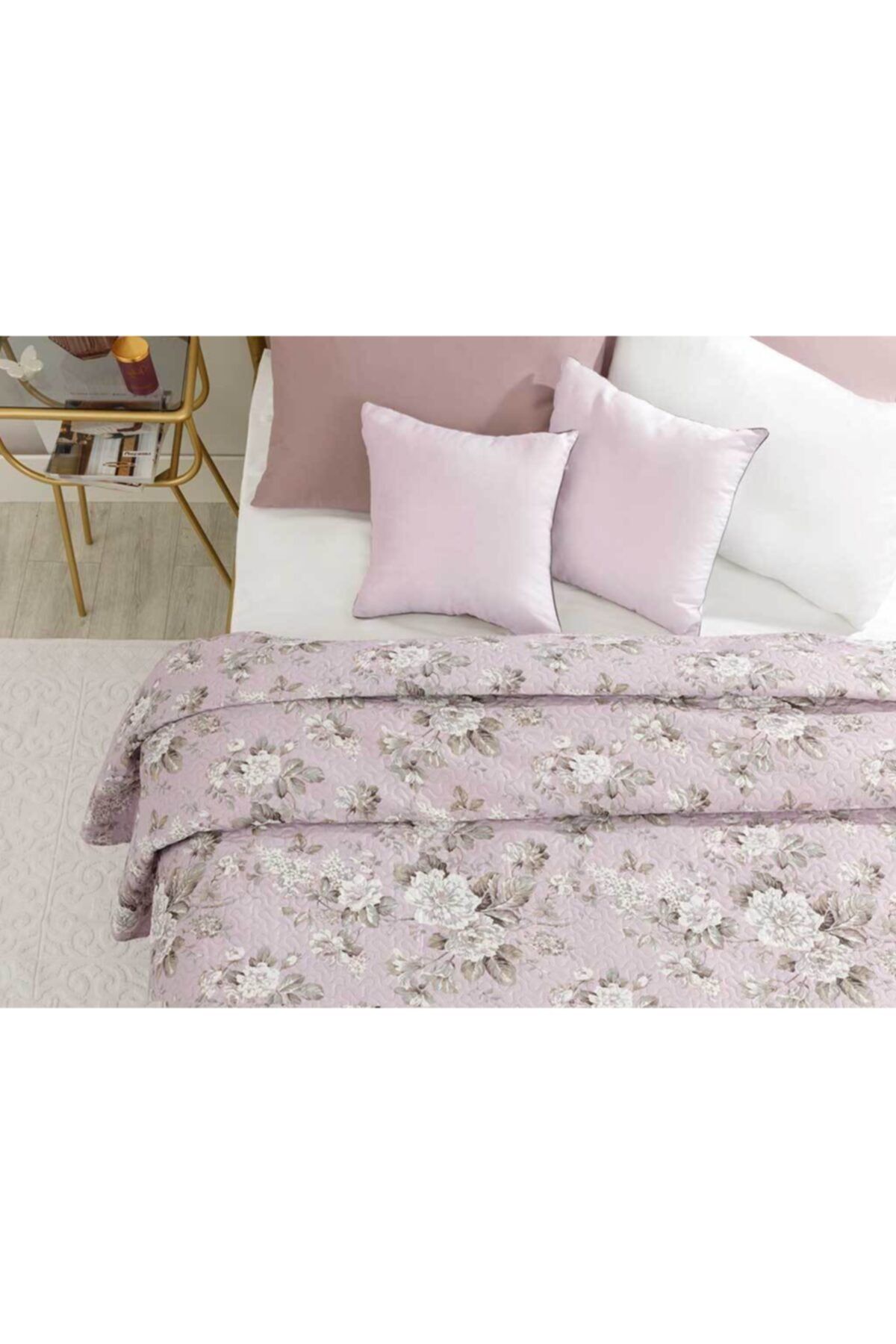 english home florence cift kisilik cok amacli yatak ortusu 200x220 cm lila fiyati yorumlari trendyol
