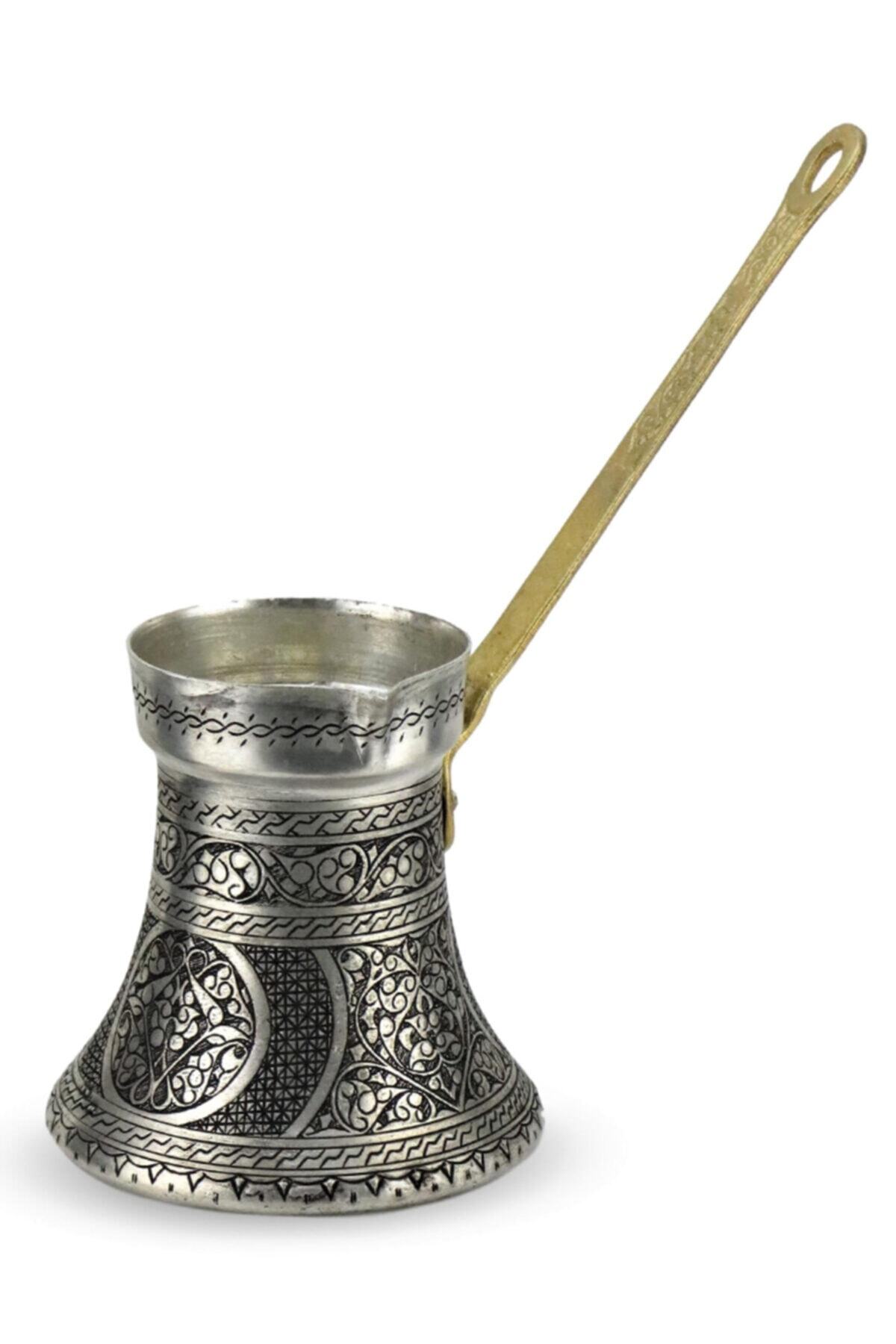 MORYA Bakır Cezve- Sütlük Eskitme Kalın 16-18 Fincanlık
