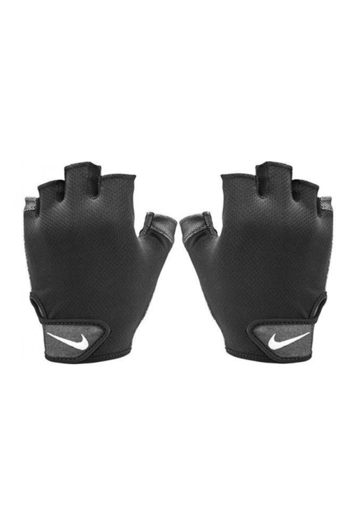 Nike Nıke Men's Essentıal Fıtness Gloves L Black-anthracıte-whıte Erkek Ağırlık Eldiveni Siyah