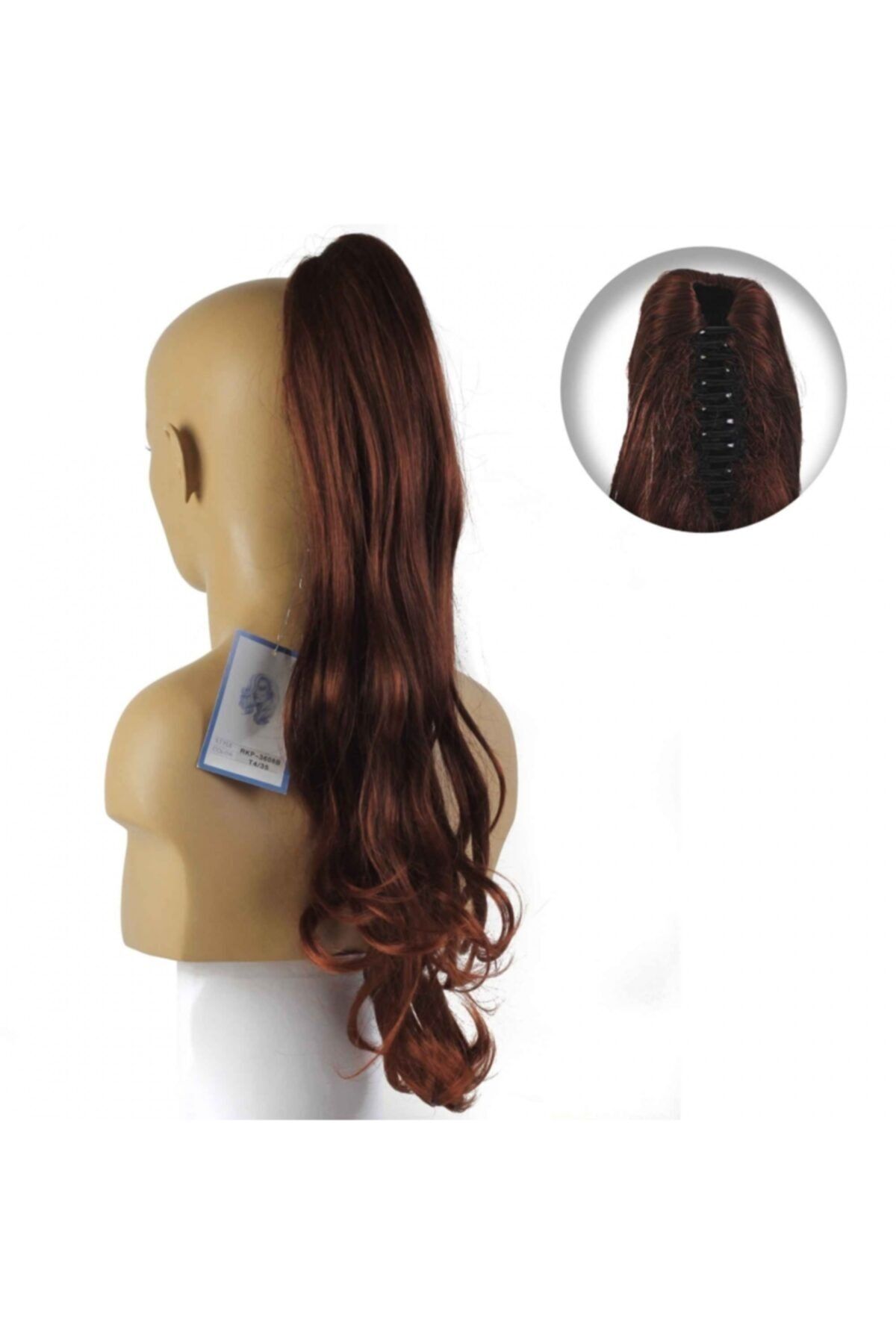 AYTUĞ PERUK  düz Mandallı Kuyruk / Kestane Kızıl / Uzun / Rkp3608b - T4.35