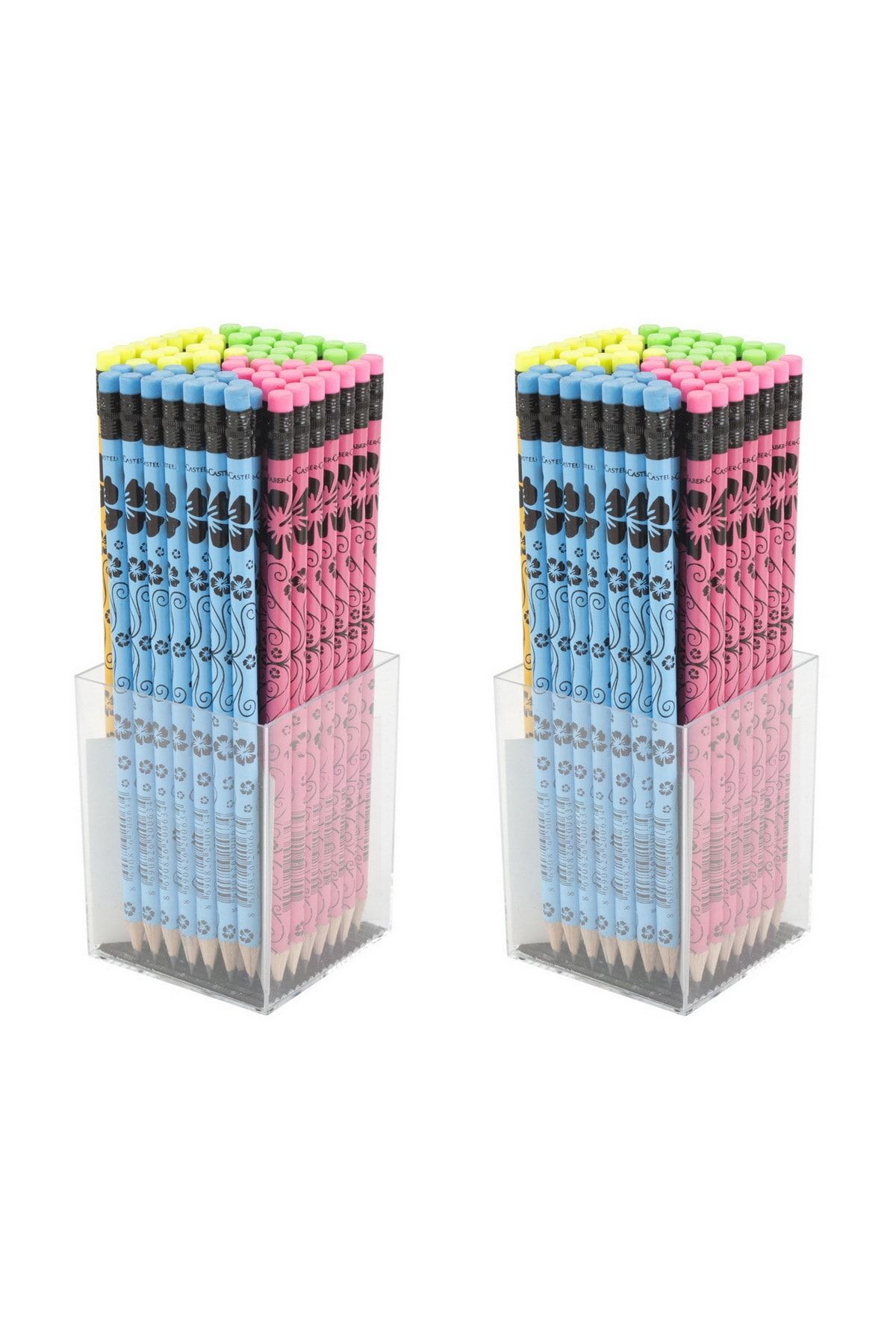Faber Castell Faber Flowers Silgili Yuvarlak Kurşun Kalem 144 Lü Paket (5244119400)