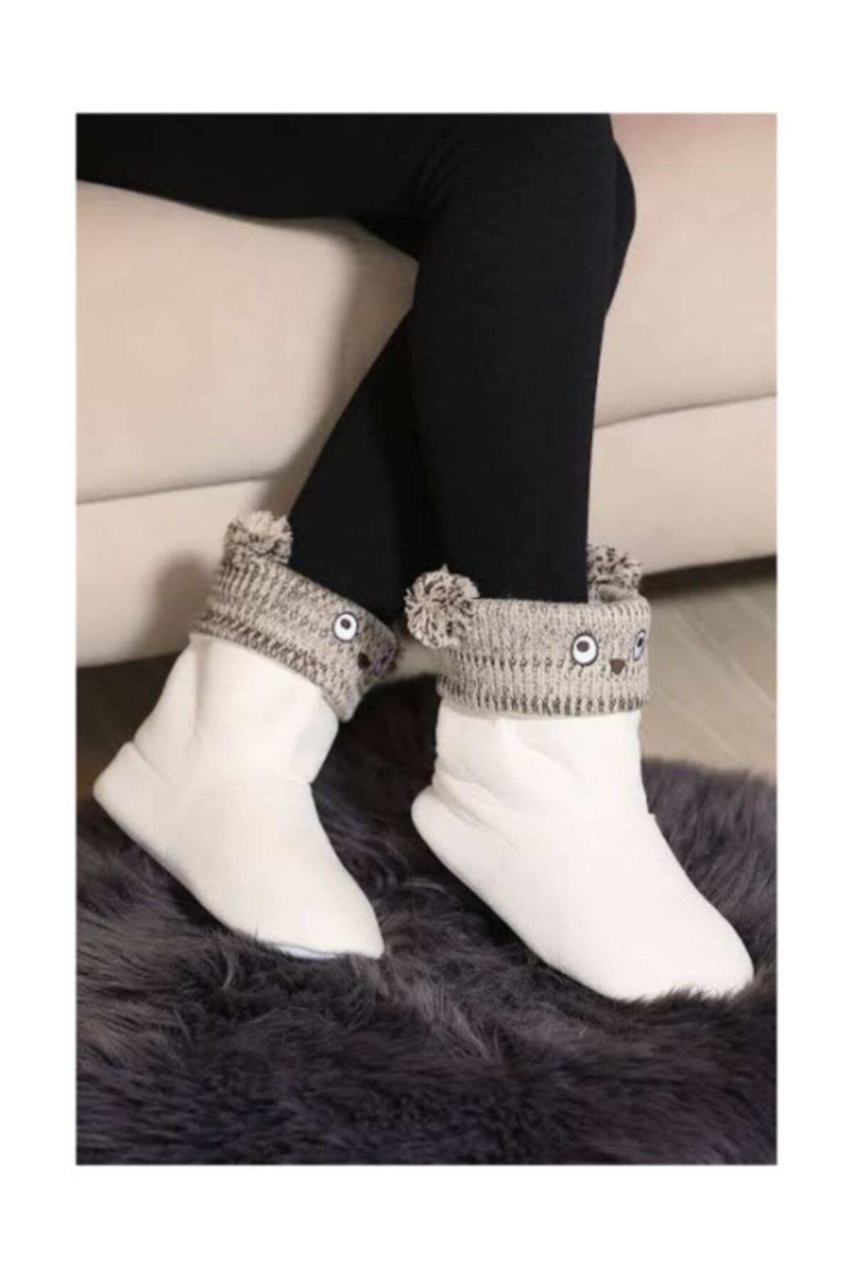 Penti 251-b Woman Beyaz Suede Ev Botu