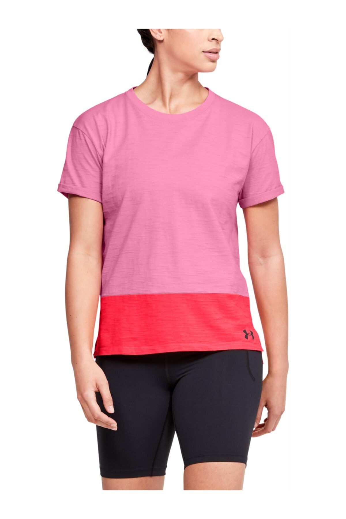 Under Armour Kadın Spor T-Shirt - Ua Charged Cotton Ss - 1355585-691
