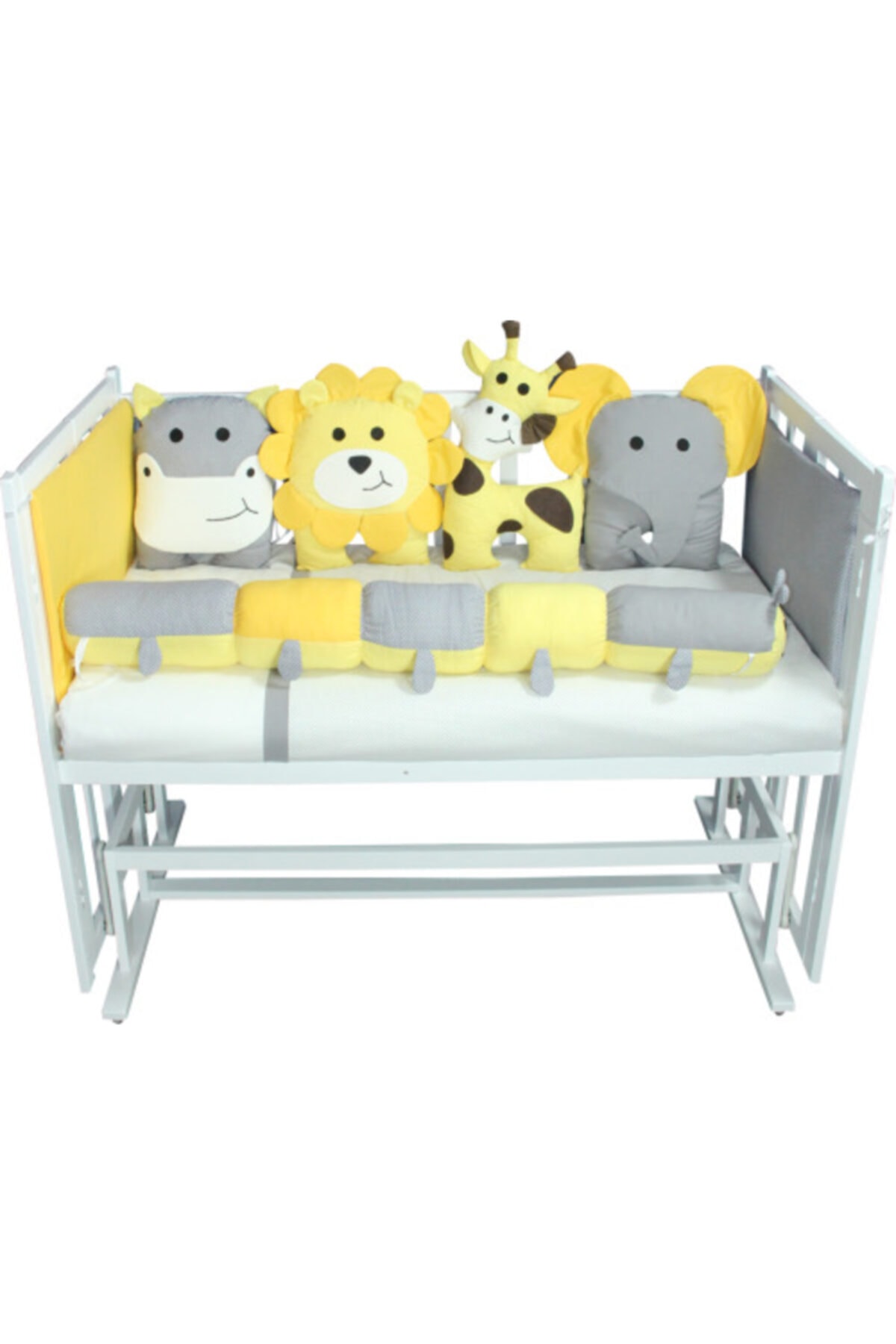 Rimini Baby Rimini Ilk Arkadaşlarım Sarı-gri Uyku Seti Full