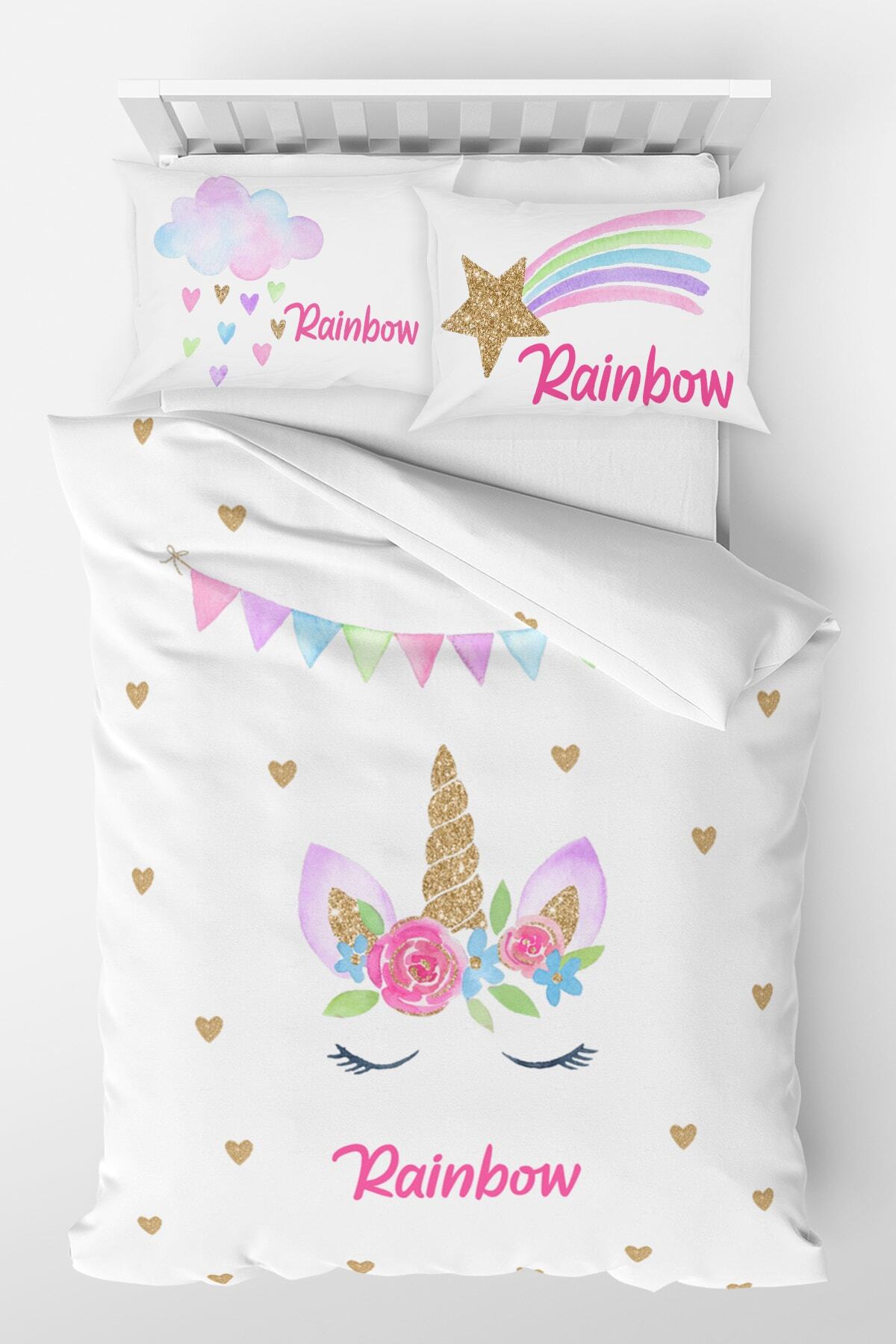 Homamia Tek Kişilik Nevresim Takımı Unicorn