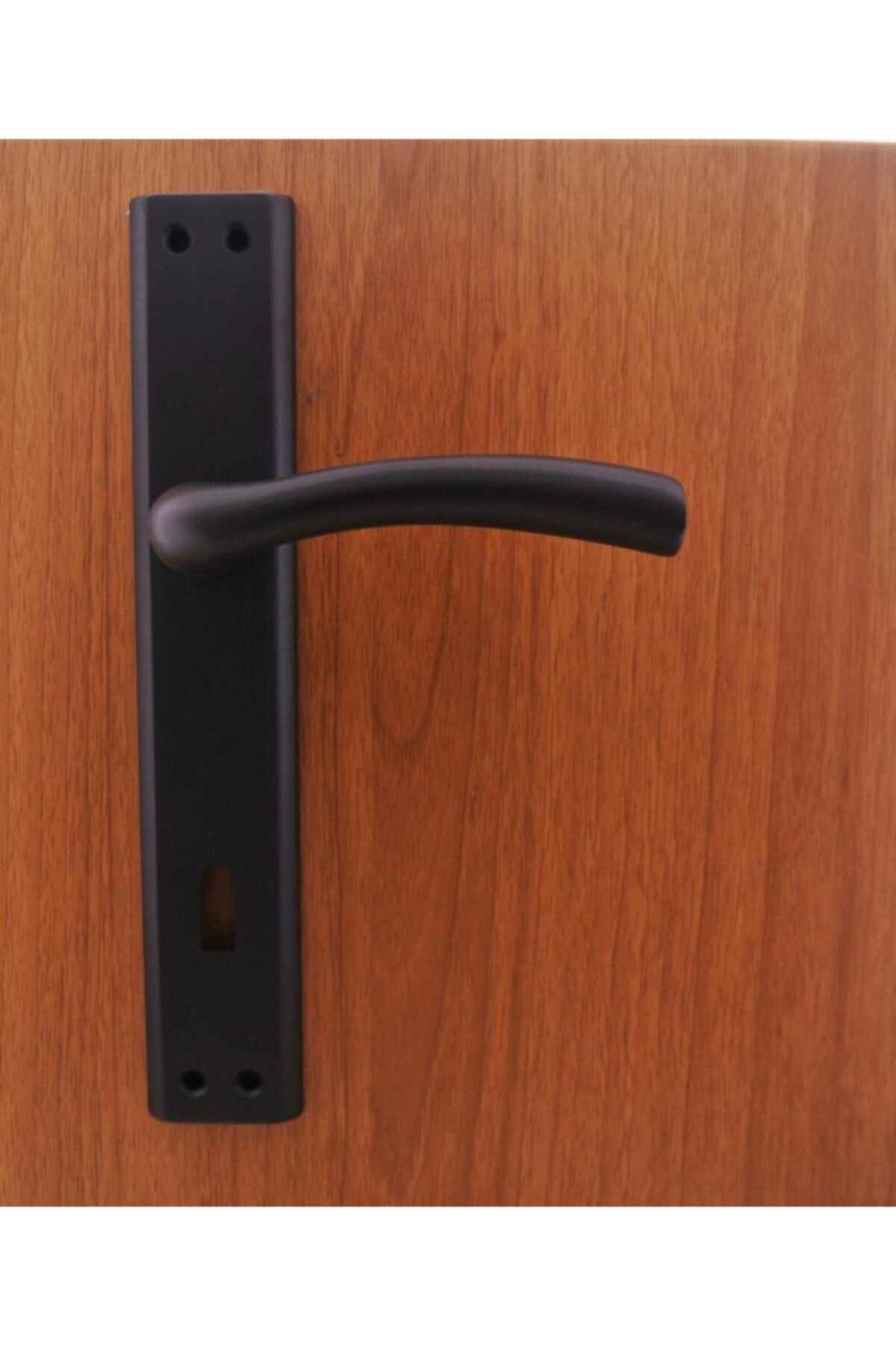 Dooraks Marmara Mat Siyah Aynalı Kapı Kolu Wc Sol