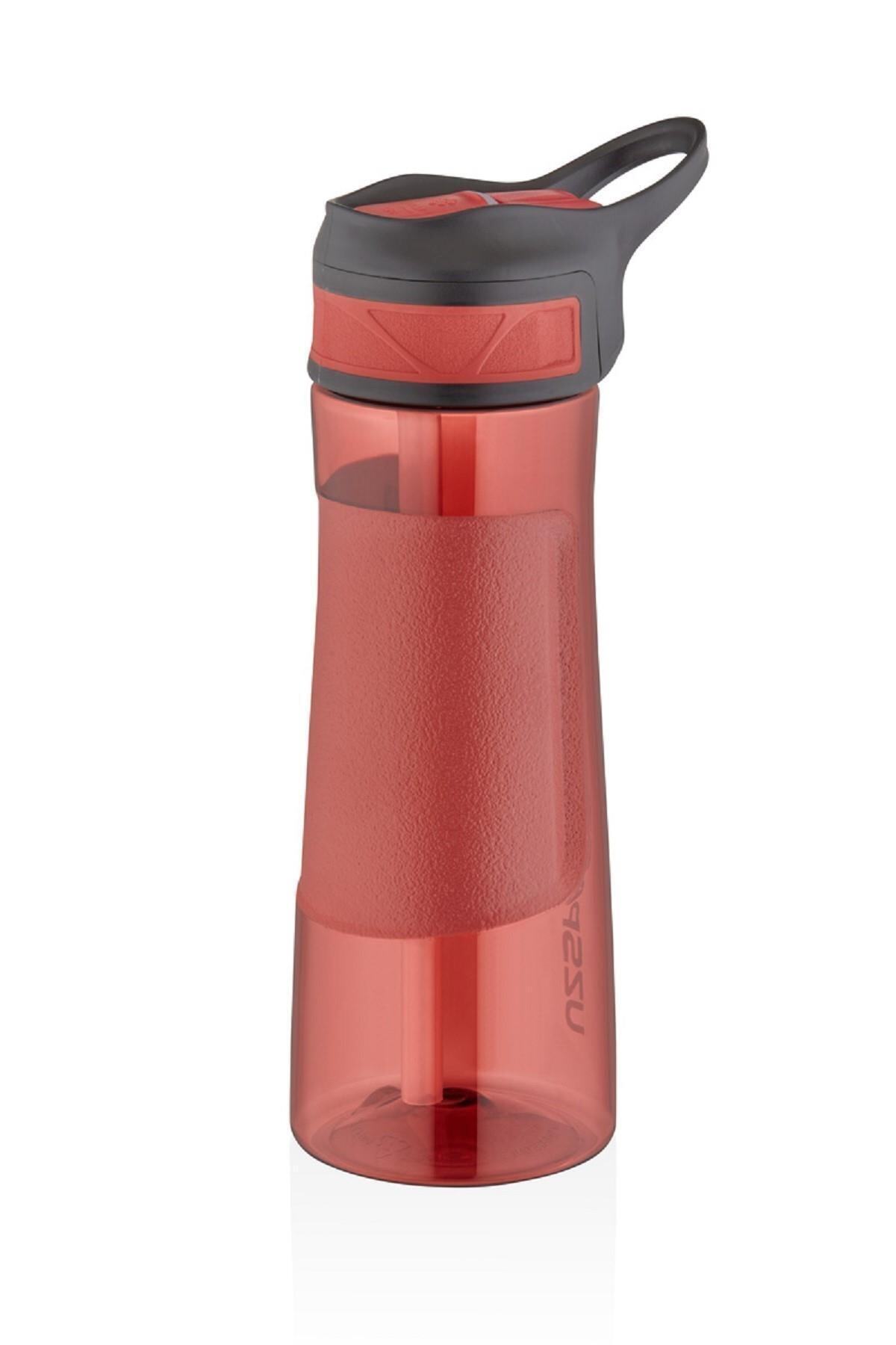 Uzspace 670ml Pipetli Silikon Gövde Tritan Su Matarası New 9002