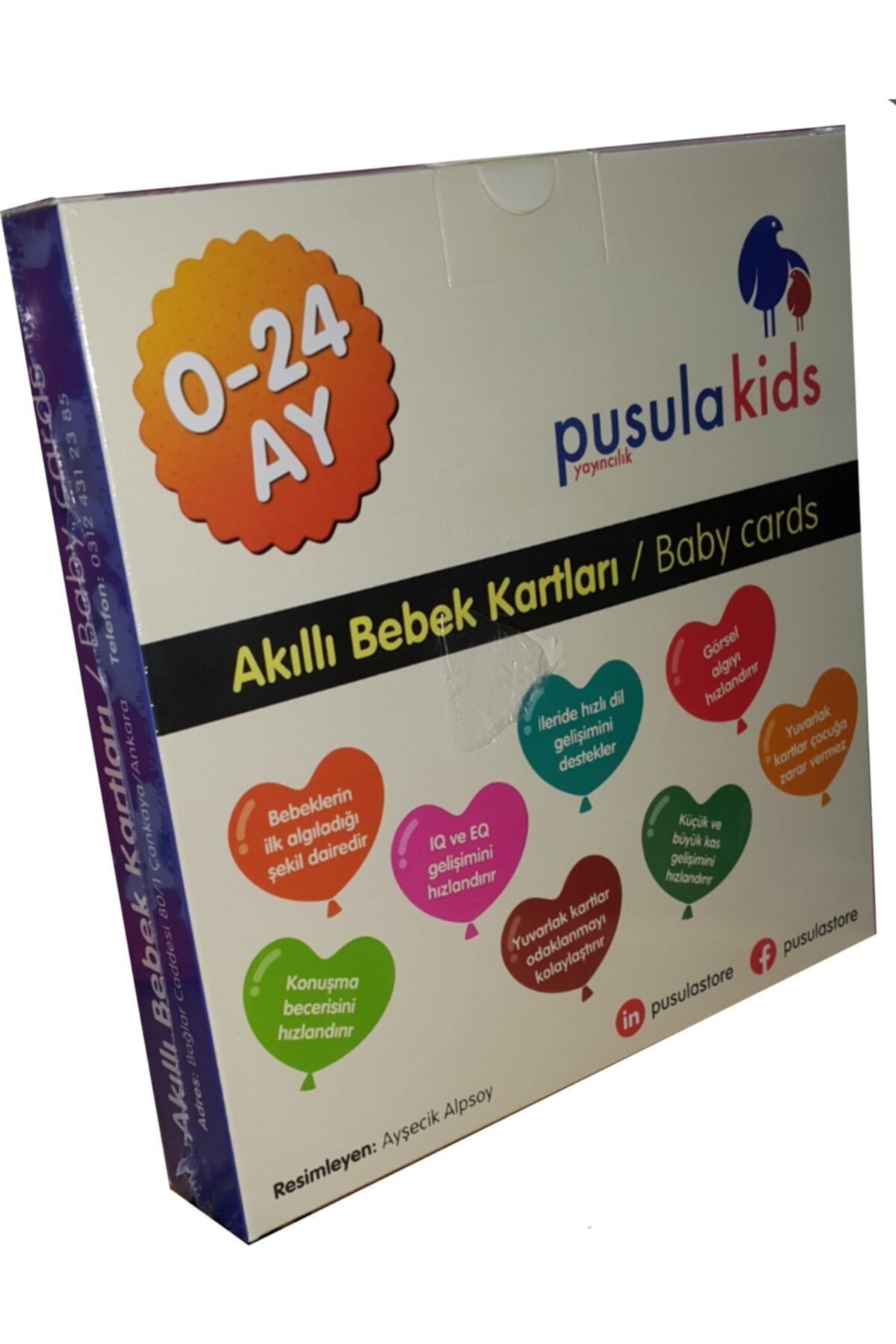 Pearson Çocuk Kitapları Beğiminin Zeka Kartı Akıllı Bebek Kartları 0-6 Ay