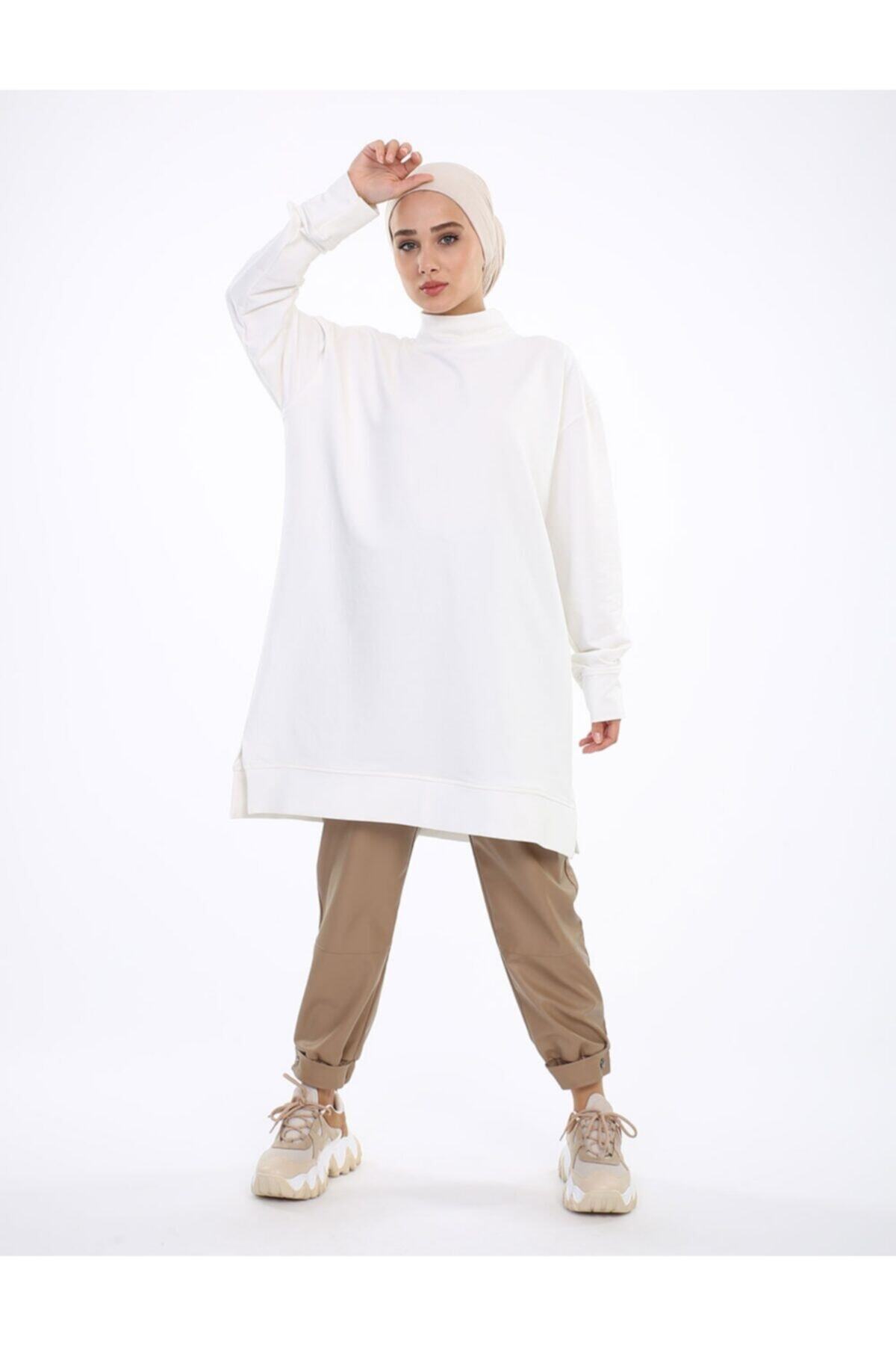 SİNDAL Basıc Sweashirt 4-4136 - Ekru