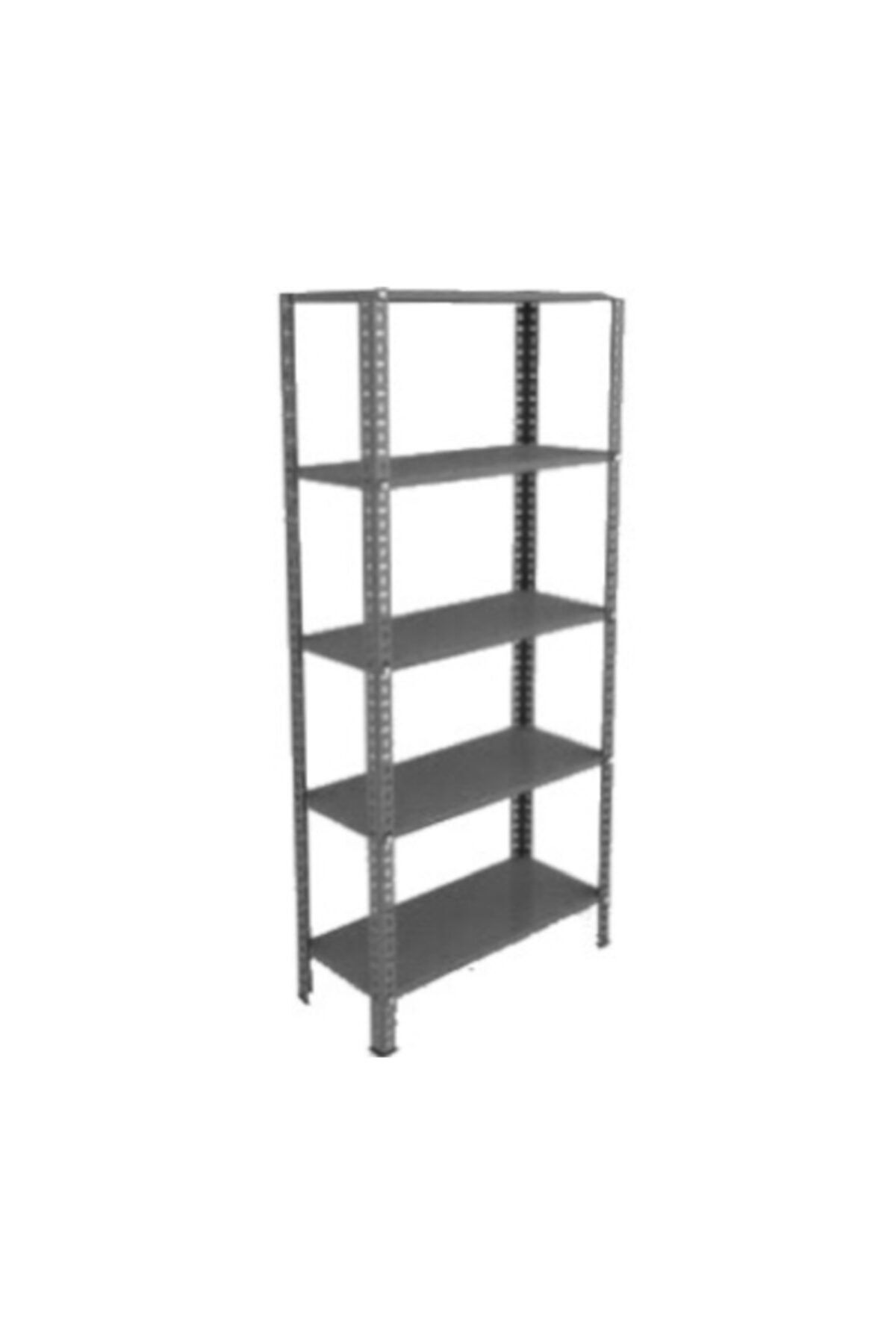 Çelikrafburada 5 Katlı Galvaniz Üzeri Fırın Boya Çelik Raf Arşiv Rafı Depo Rafı Kiler Rafı 31x75x200