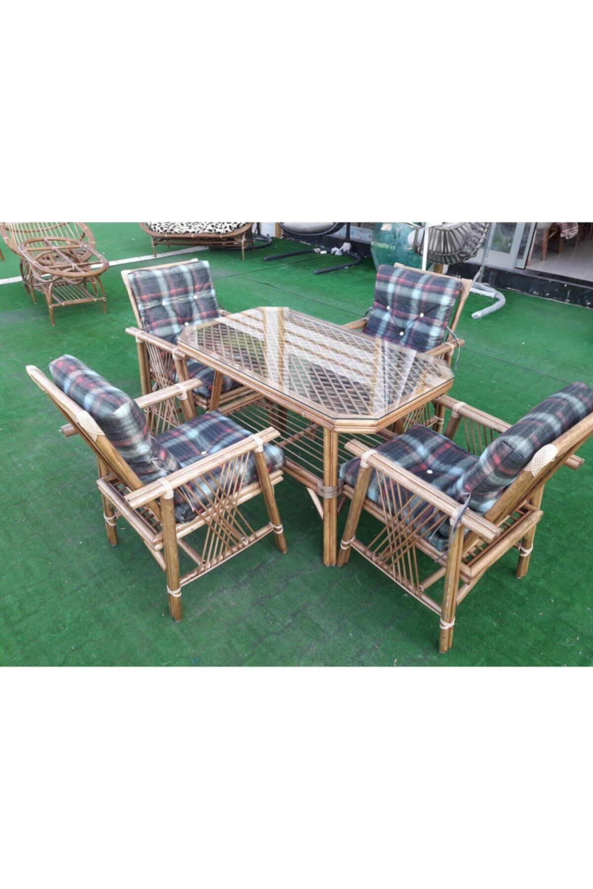 Veranda Bambu Veranda 4 ' Lü Yemek Masası
