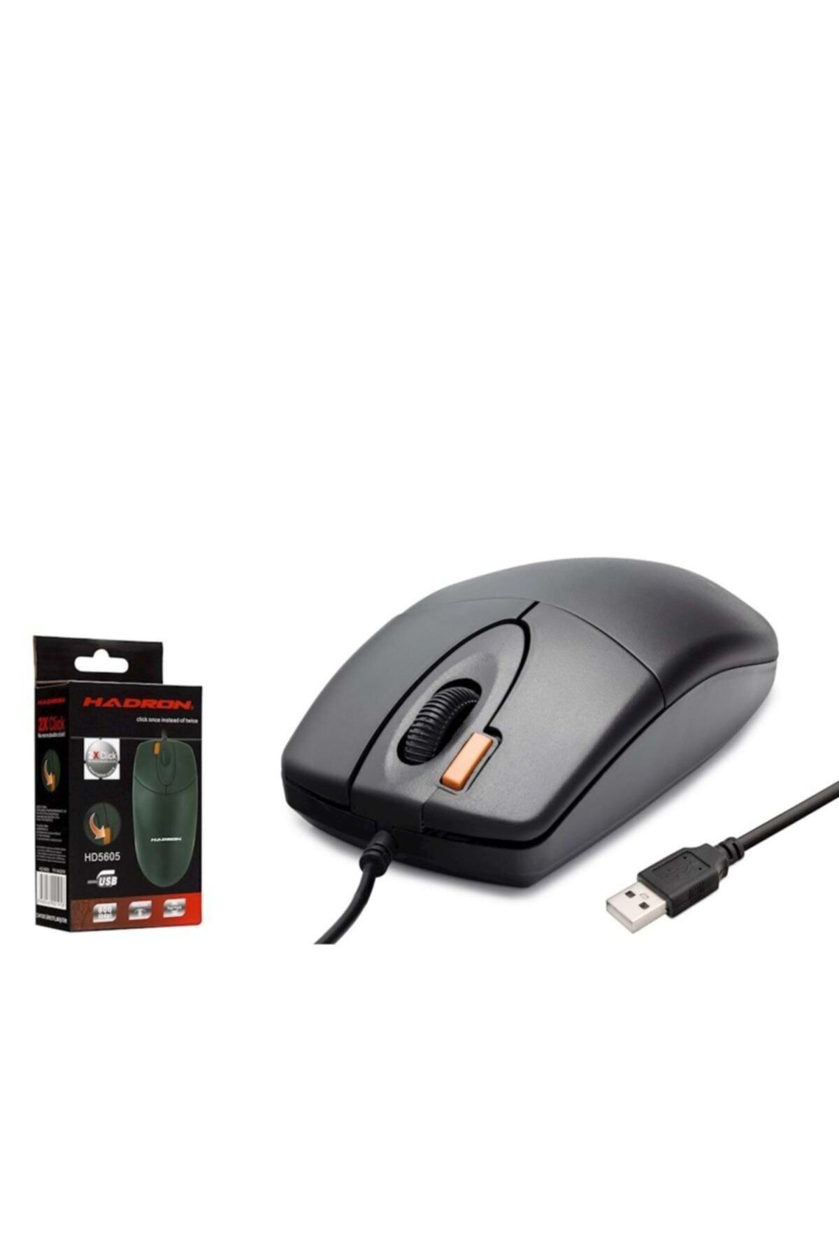 DIGI Kablolu Mouse Hadron Hn5605 Mouse Kablolu Usb Çift Click 800 Dpı 120 Cm